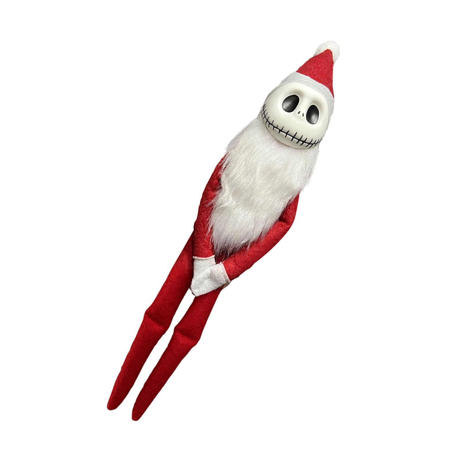 Xmas Skellington Plush Doll Cute Spooky Soft PVC Home Decor Lifelike Stuffed view 8