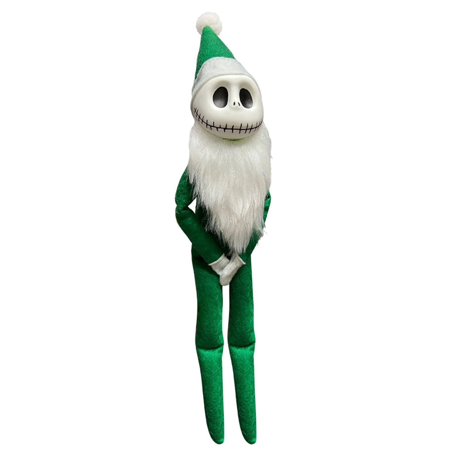 Xmas Skellington Plush Doll Cute Spooky Soft PVC Home Decor Lifelike Stuffed view 3