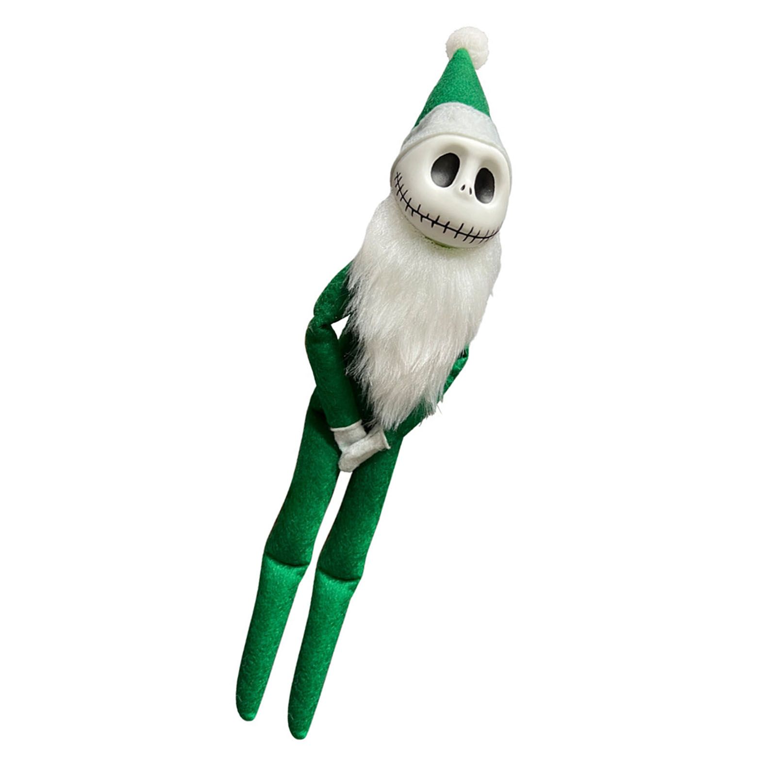 Xmas Skellington Plush Doll Cute Spooky Soft PVC Home Decor Lifelike Stuffed view 8