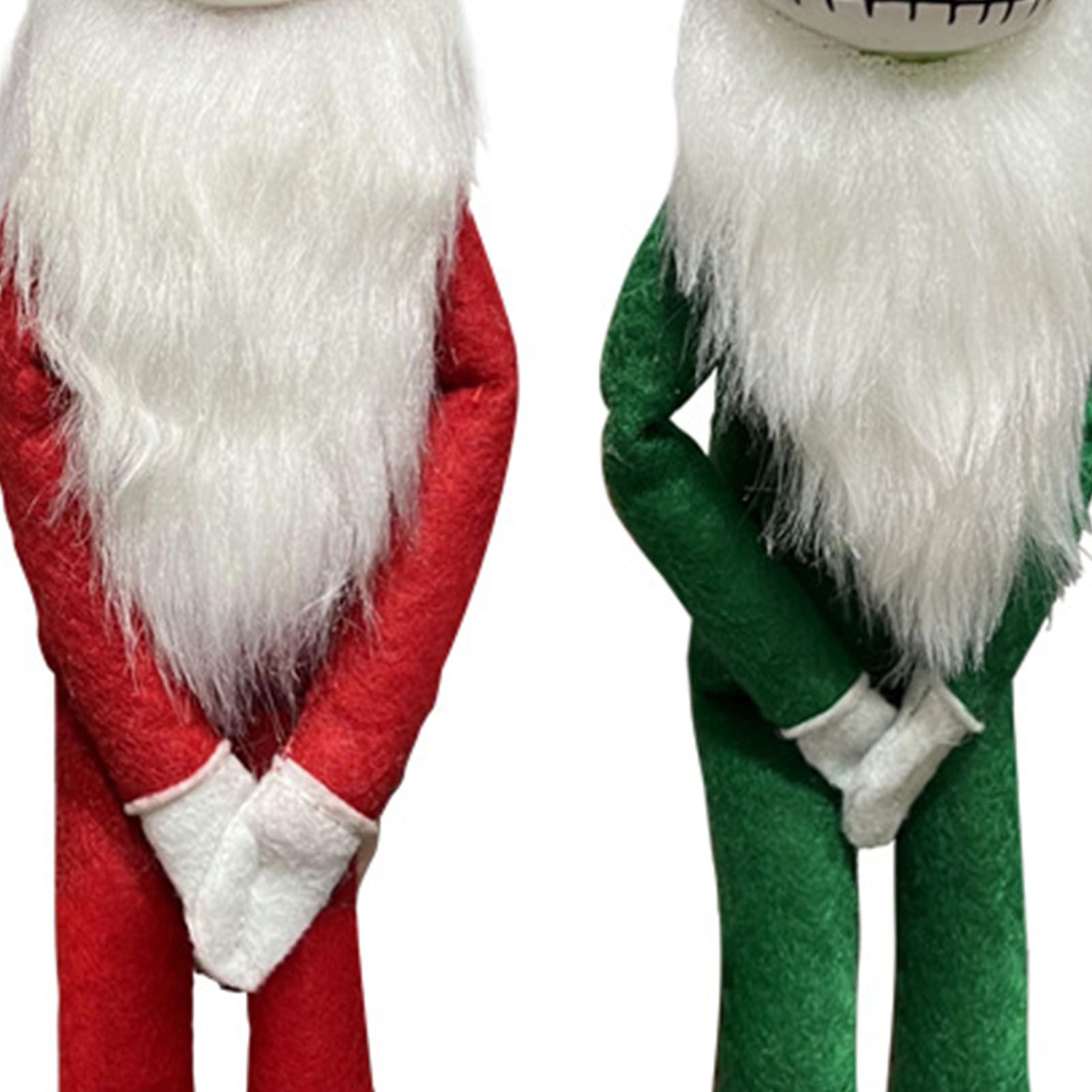 2pcs Xmas Ornament Holiday Figure PVC Skellington Doll Toy for Home Office view 5