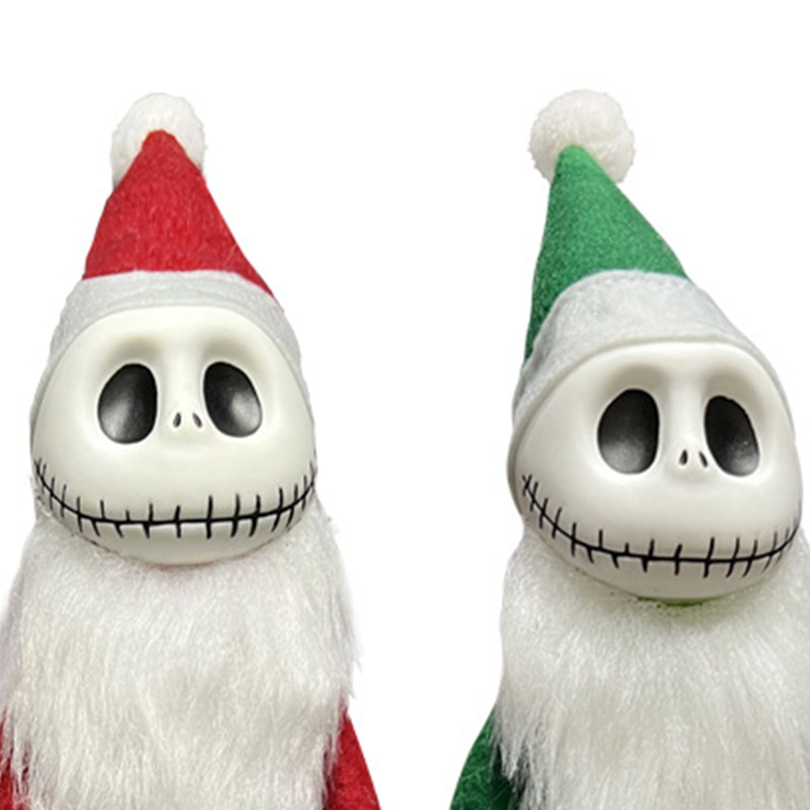 2pcs Xmas Ornament Holiday Figure PVC Skellington Doll Toy for Home Office view 7