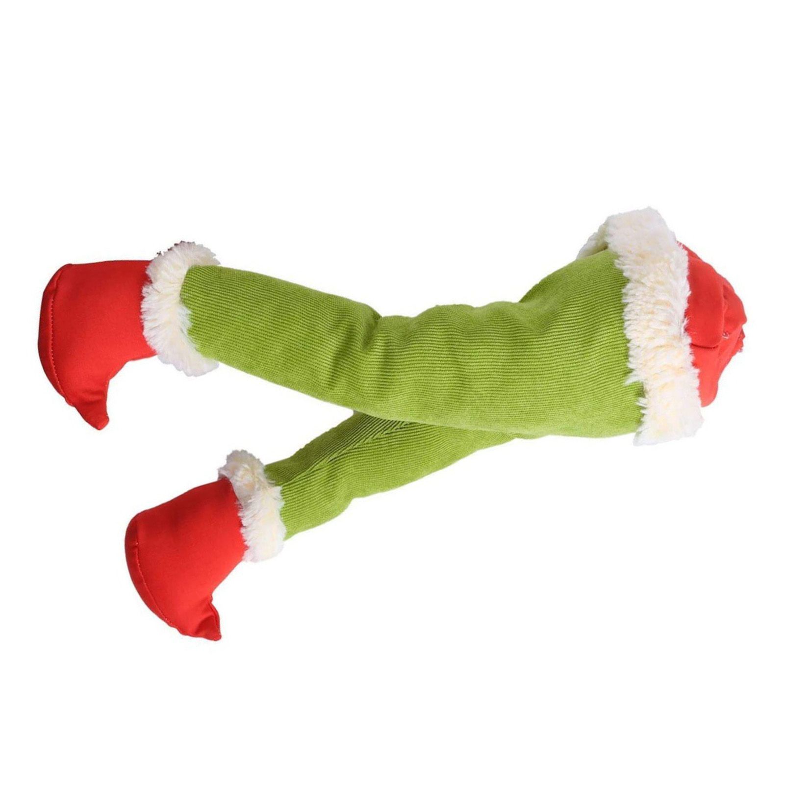 Xmas Fake Leg Stuffed Santa Leg Decoroation Xmas Decor for Homes Shopping — image 1