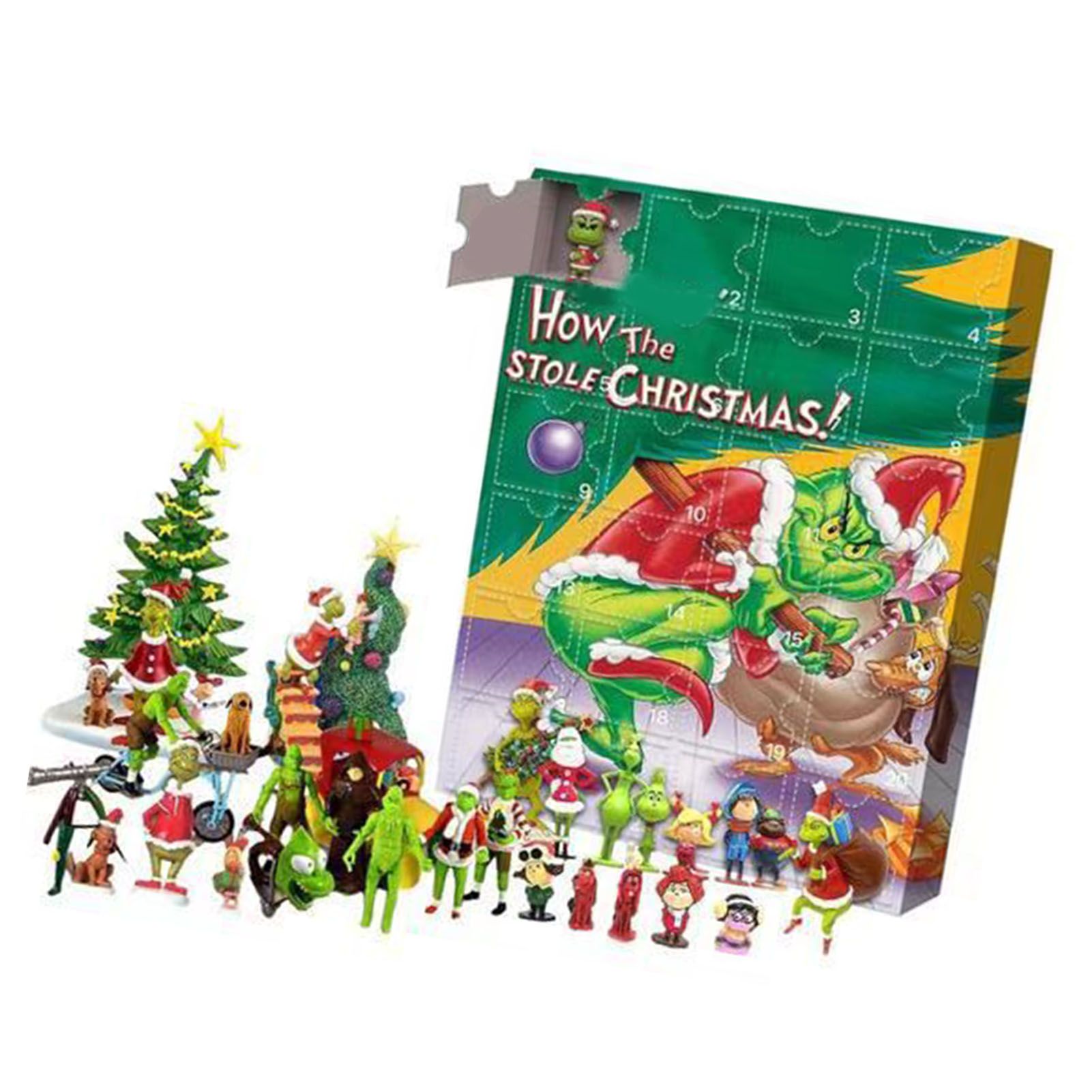 Advent Calendar Figures Cute Cartoon Countdown Calendar Blind Box for Kids view 4