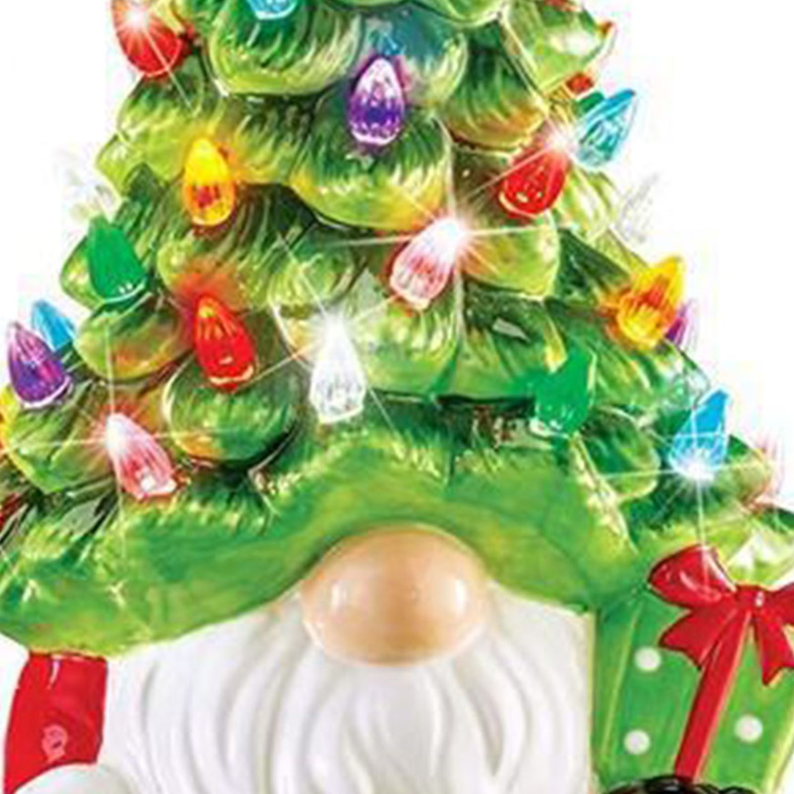 Dwarf Statue with Color Lights Battery Operated Resin Holiday Ornament for view 5