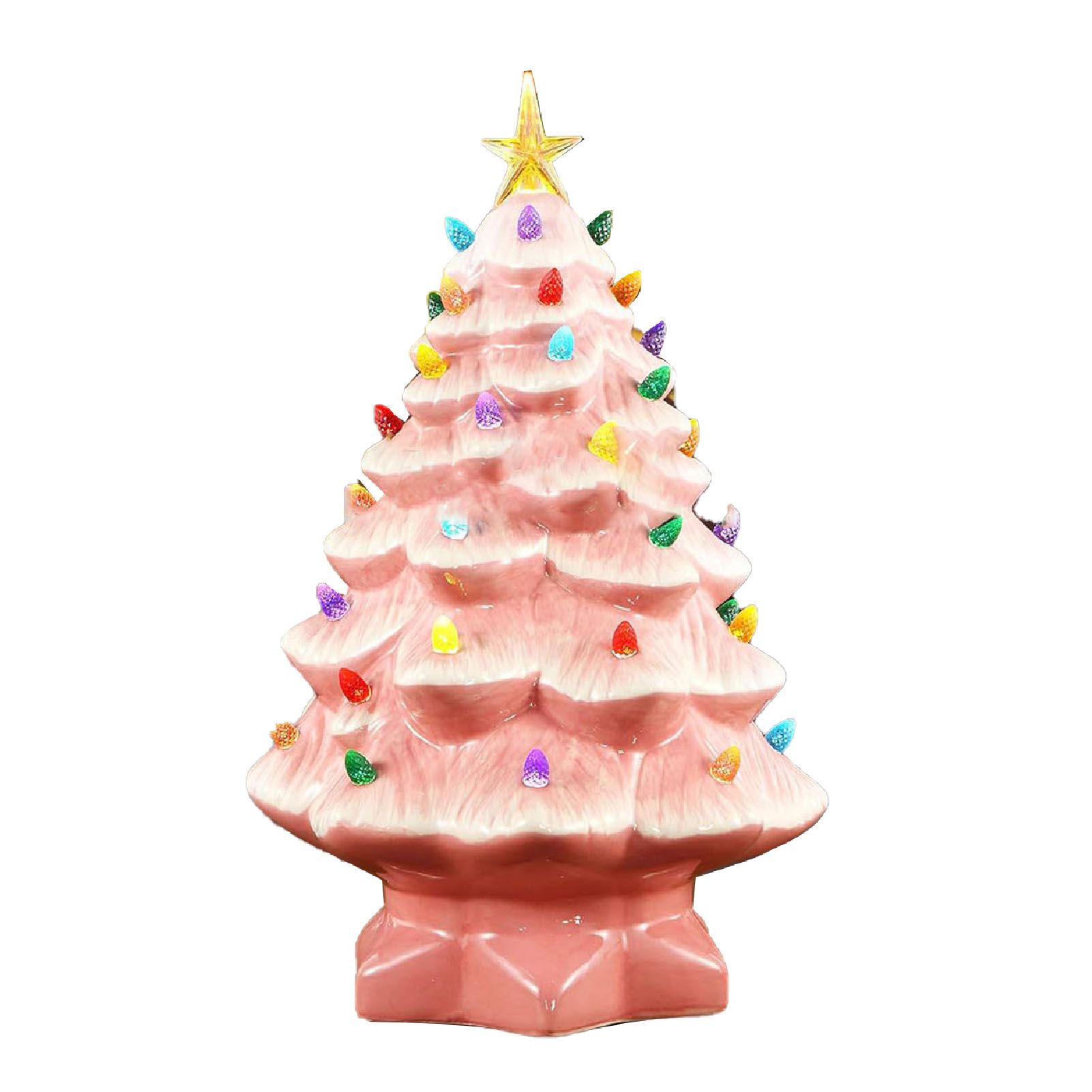 Xmas Tree Decoration Resin Exquisite Xmas Tree Figurine Statue Home Decor Gift view 3