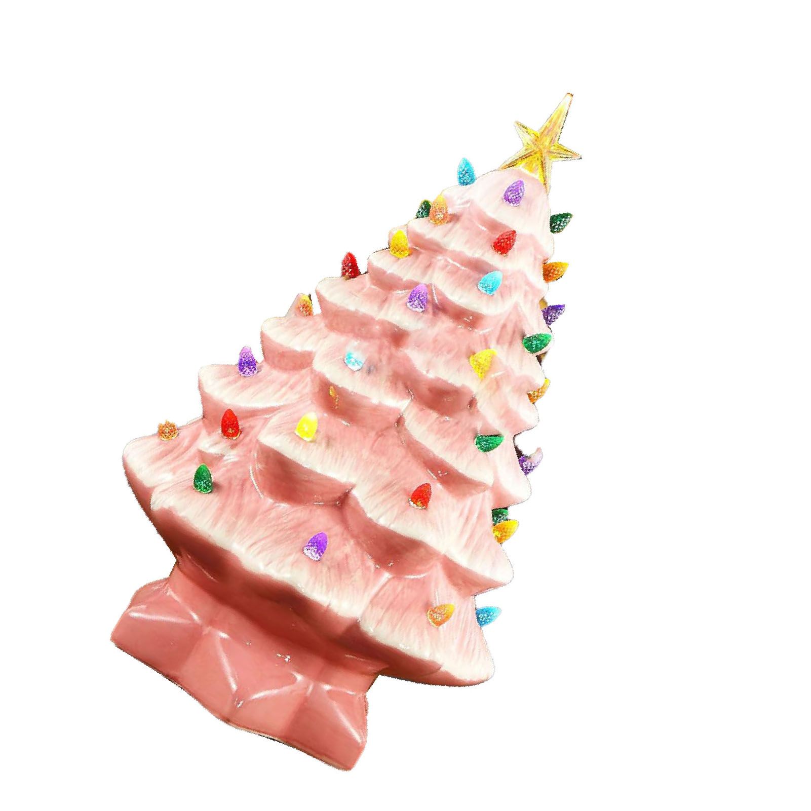 Xmas Tree Decoration Resin Exquisite Xmas Tree Figurine Statue Home Decor Gift view 8