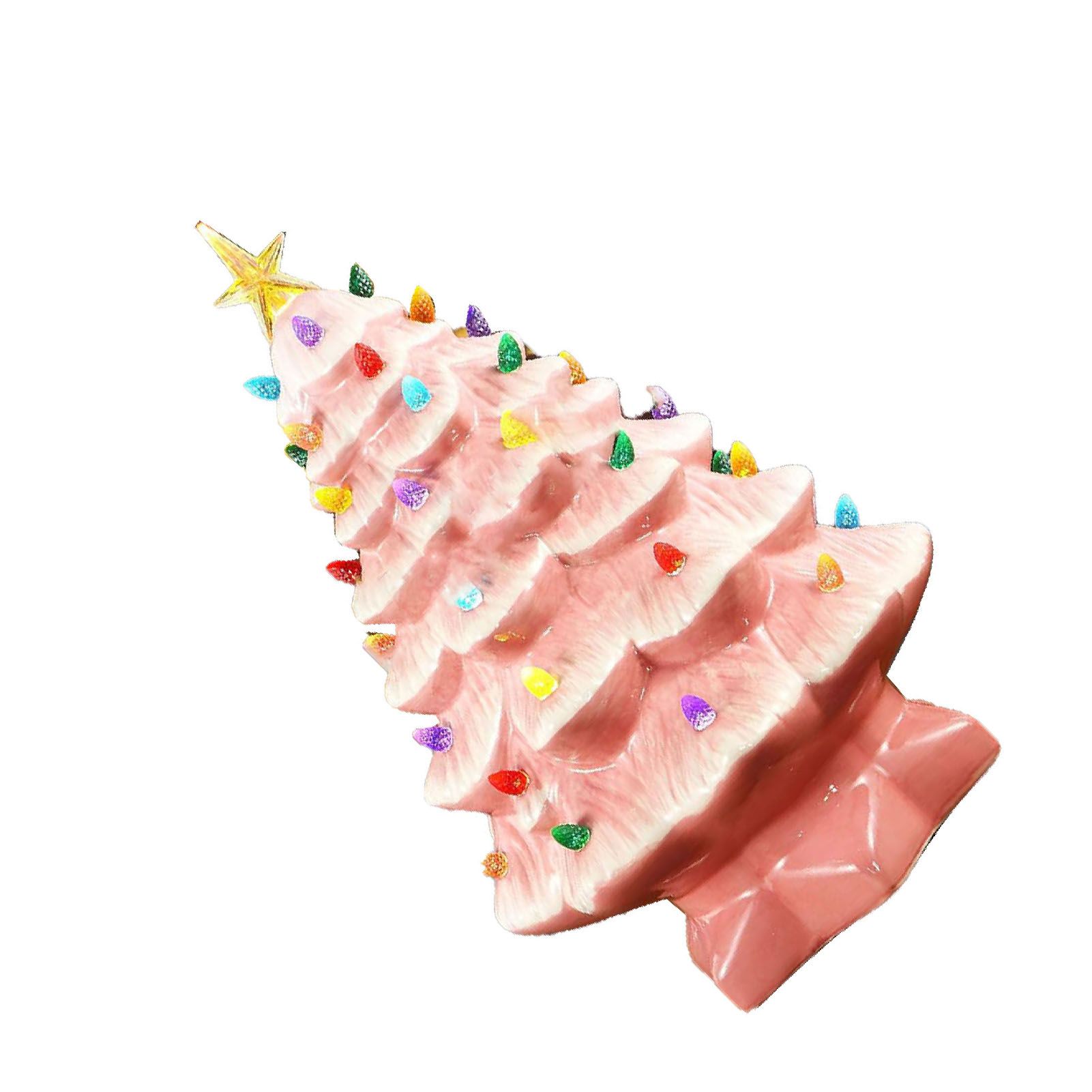 Xmas Tree Decoration Resin Exquisite Xmas Tree Figurine Statue Home Decor Gift view 9