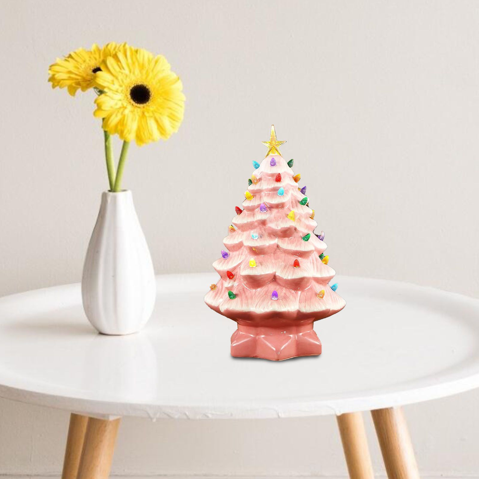 Xmas Tree Decoration Resin Exquisite Xmas Tree Figurine Statue Home Decor Gift view 11