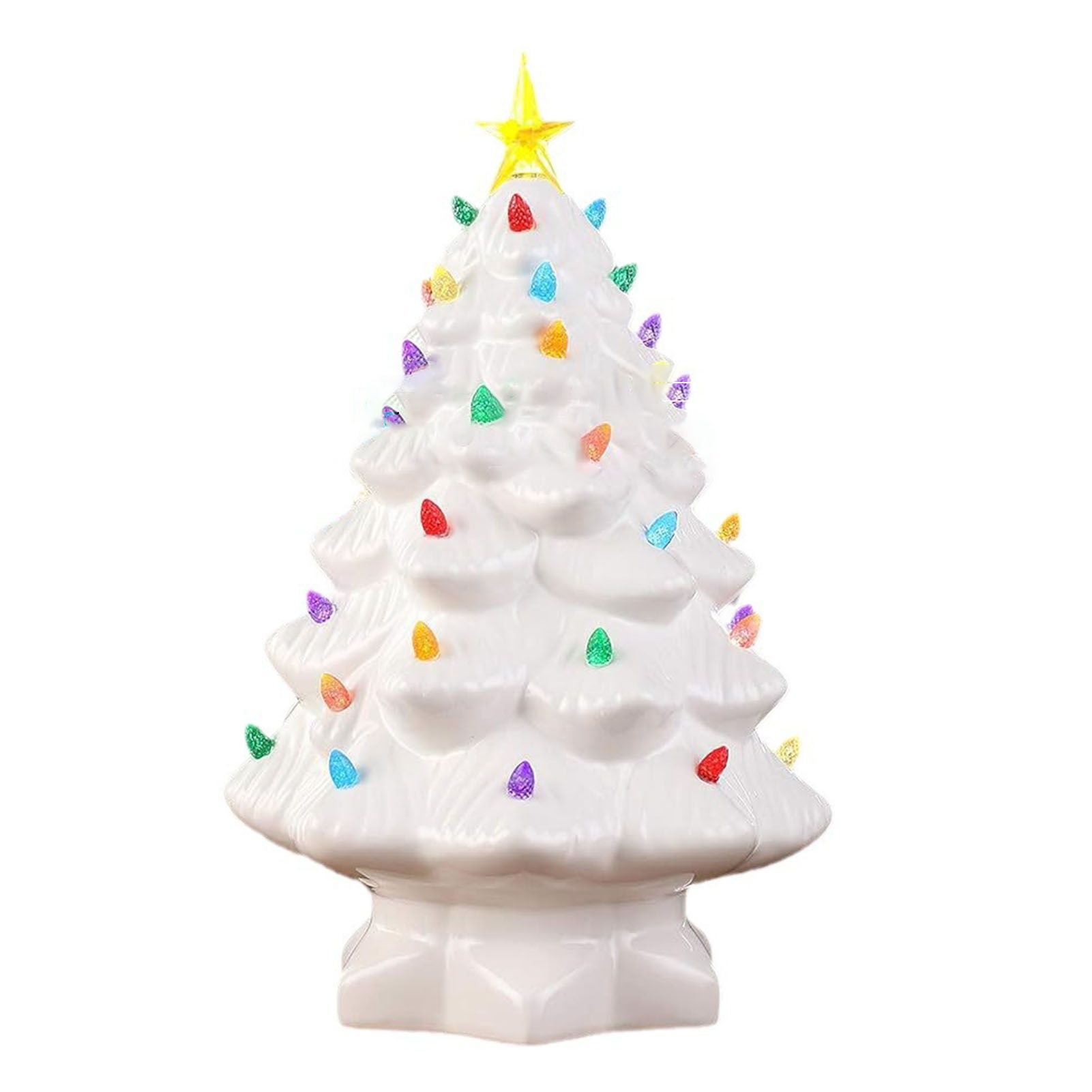 Xmas Tree Decoration Resin Exquisite Xmas Tree Figurine Statue Home Decor Gift view 3