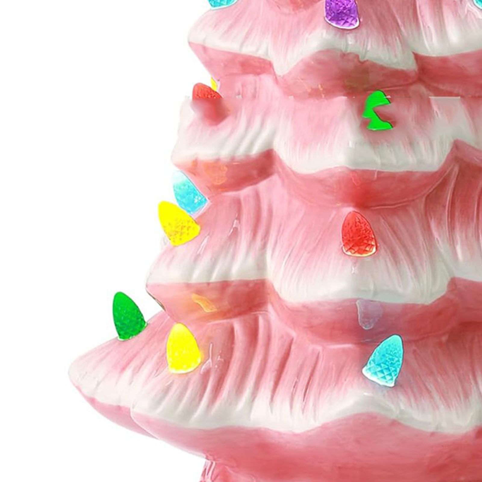 Resin Xmas Tree Exquisite Miniature Xmas Tree Figurines Holiday Decoration for view 5