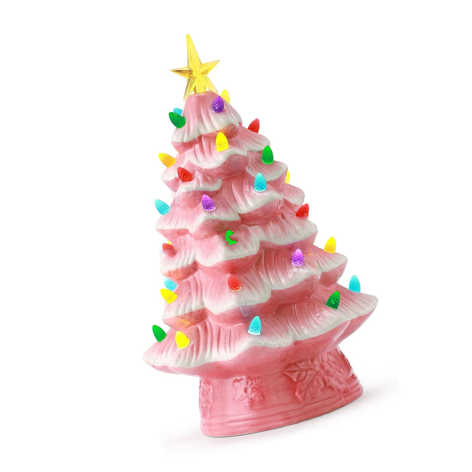 Resin Xmas Tree Exquisite Miniature Xmas Tree Figurines Holiday Decoration for view 8