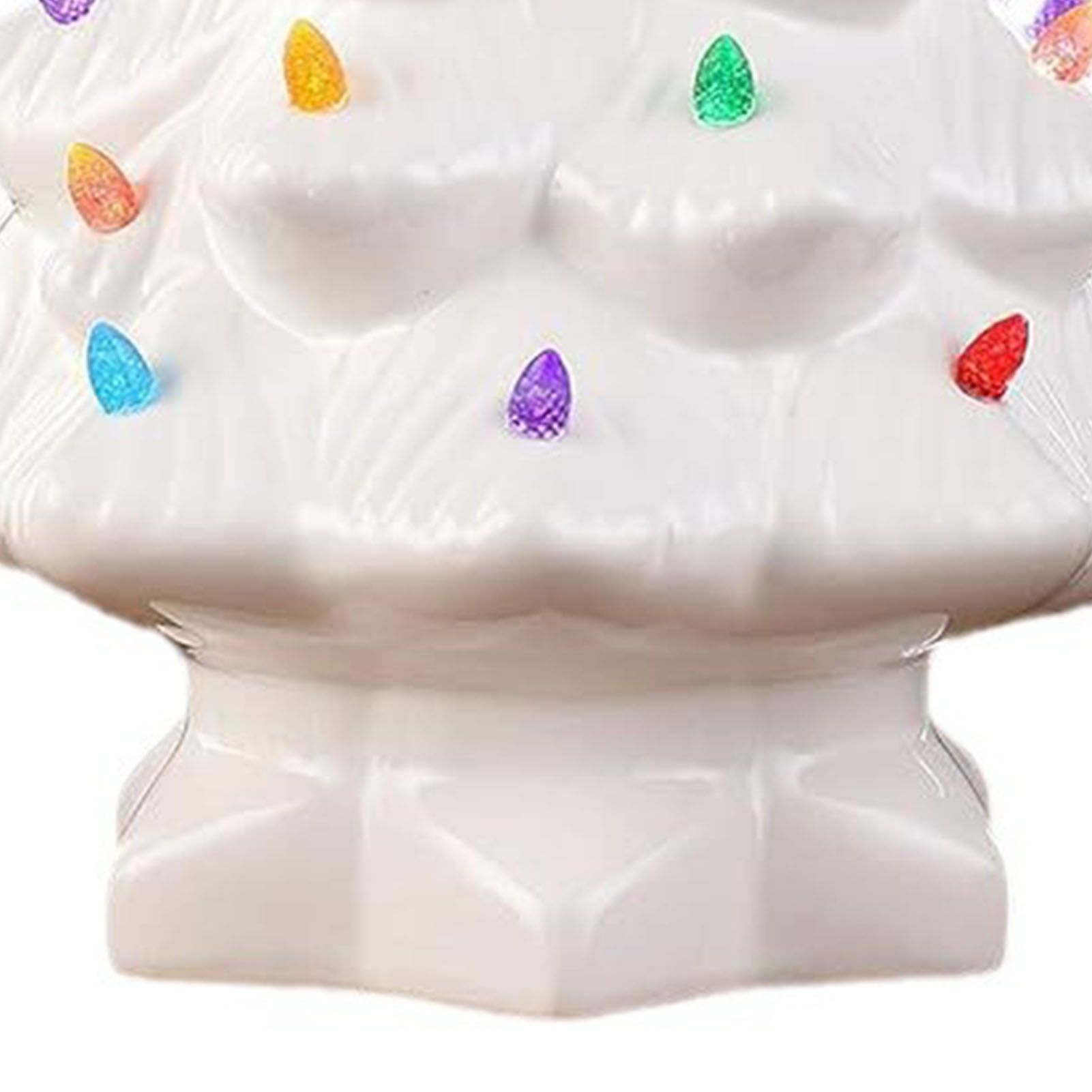 Resin Xmas Tree Exquisite Miniature Xmas Tree Figurines Holiday Decoration for view 2