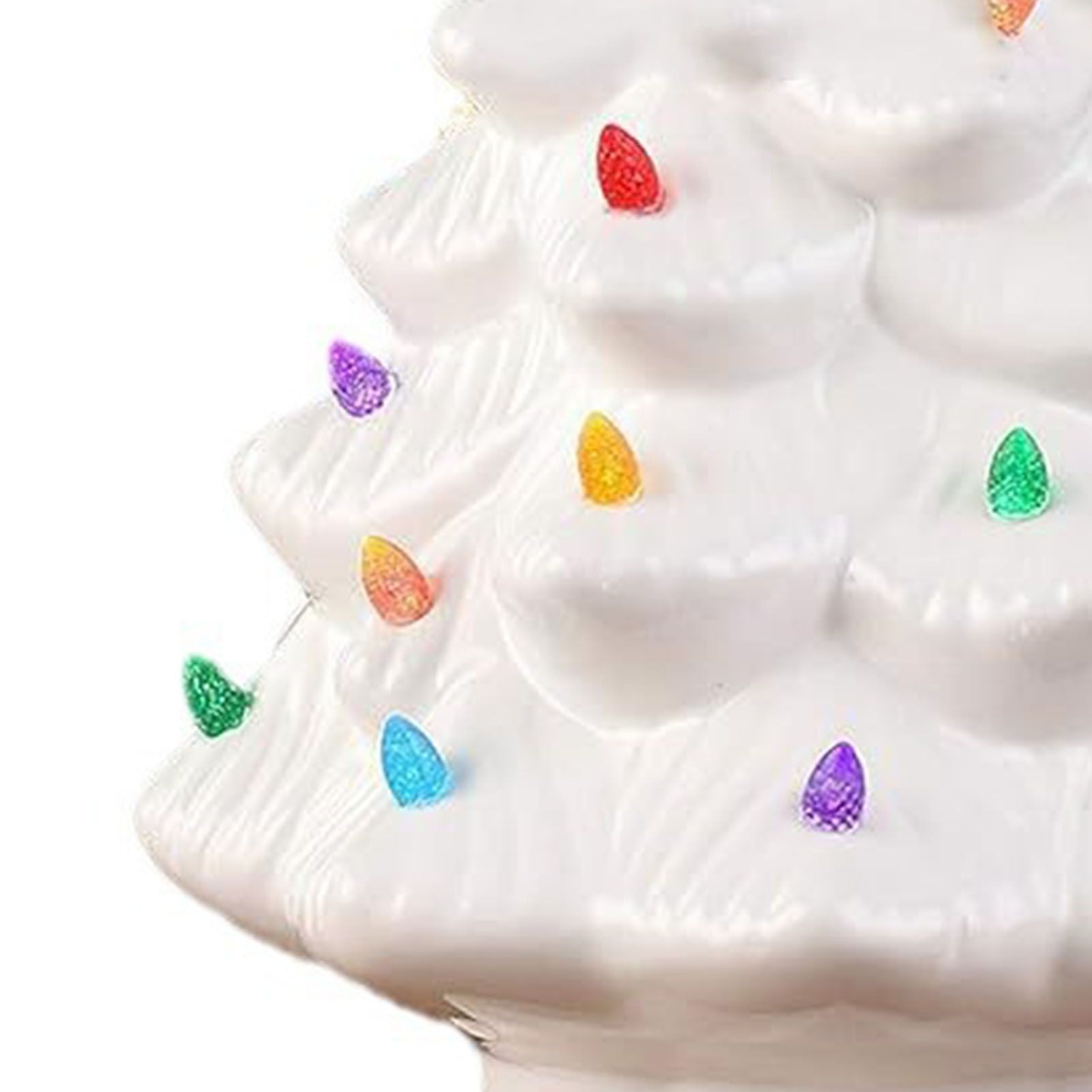 Resin Xmas Tree Exquisite Miniature Xmas Tree Figurines Holiday Decoration for view 5
