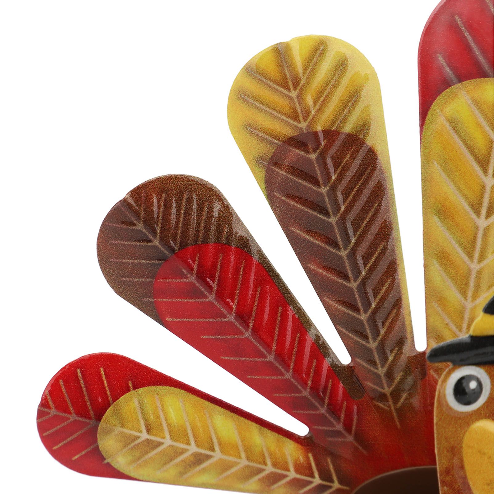 2Pcs Thanksgiving Turkey Candle Holder Cute Look Versatile Alloy Table Turkey view 7