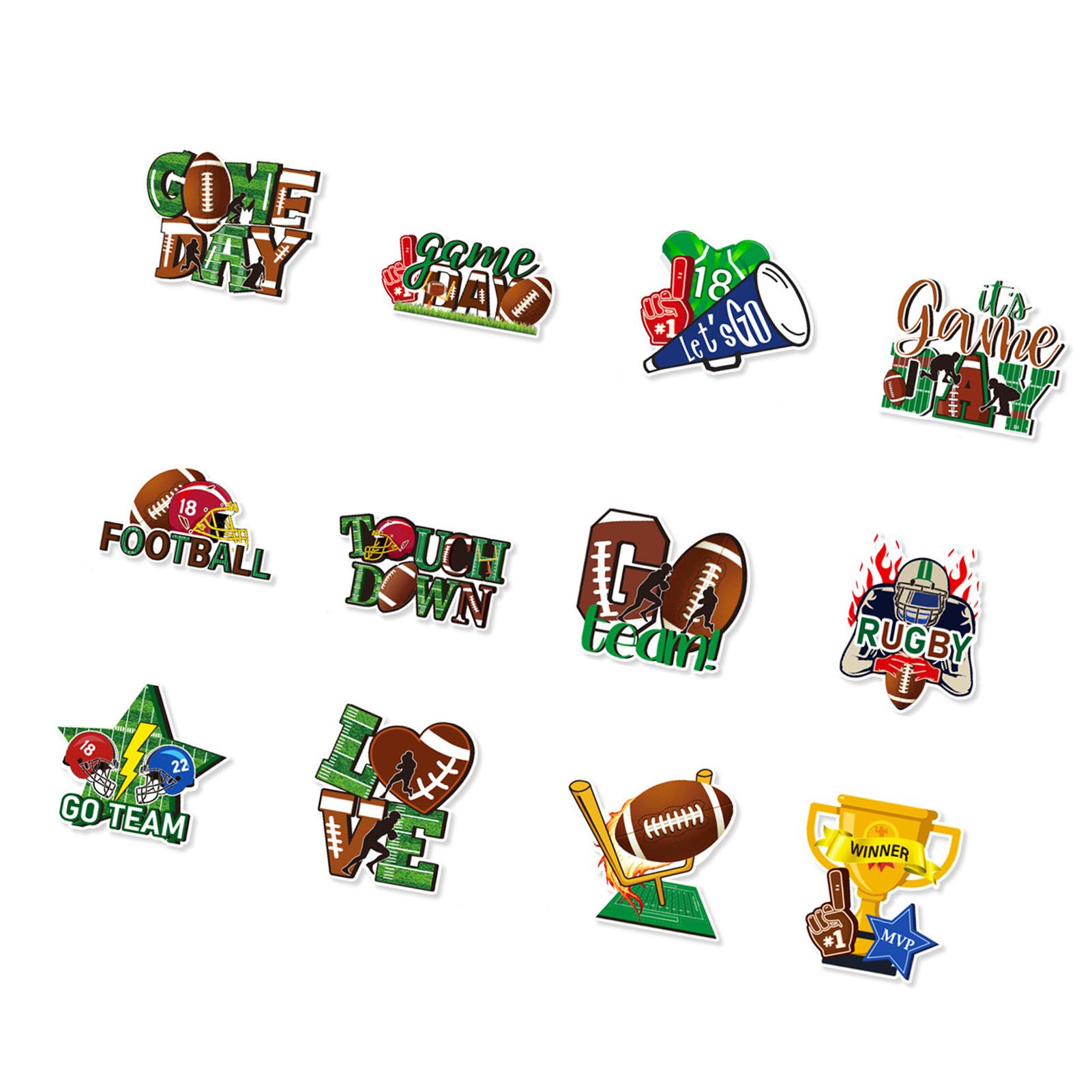 12Pcs Football Hanging Swirl Decoration Exquisite Craft Enhanced Ambience view 3