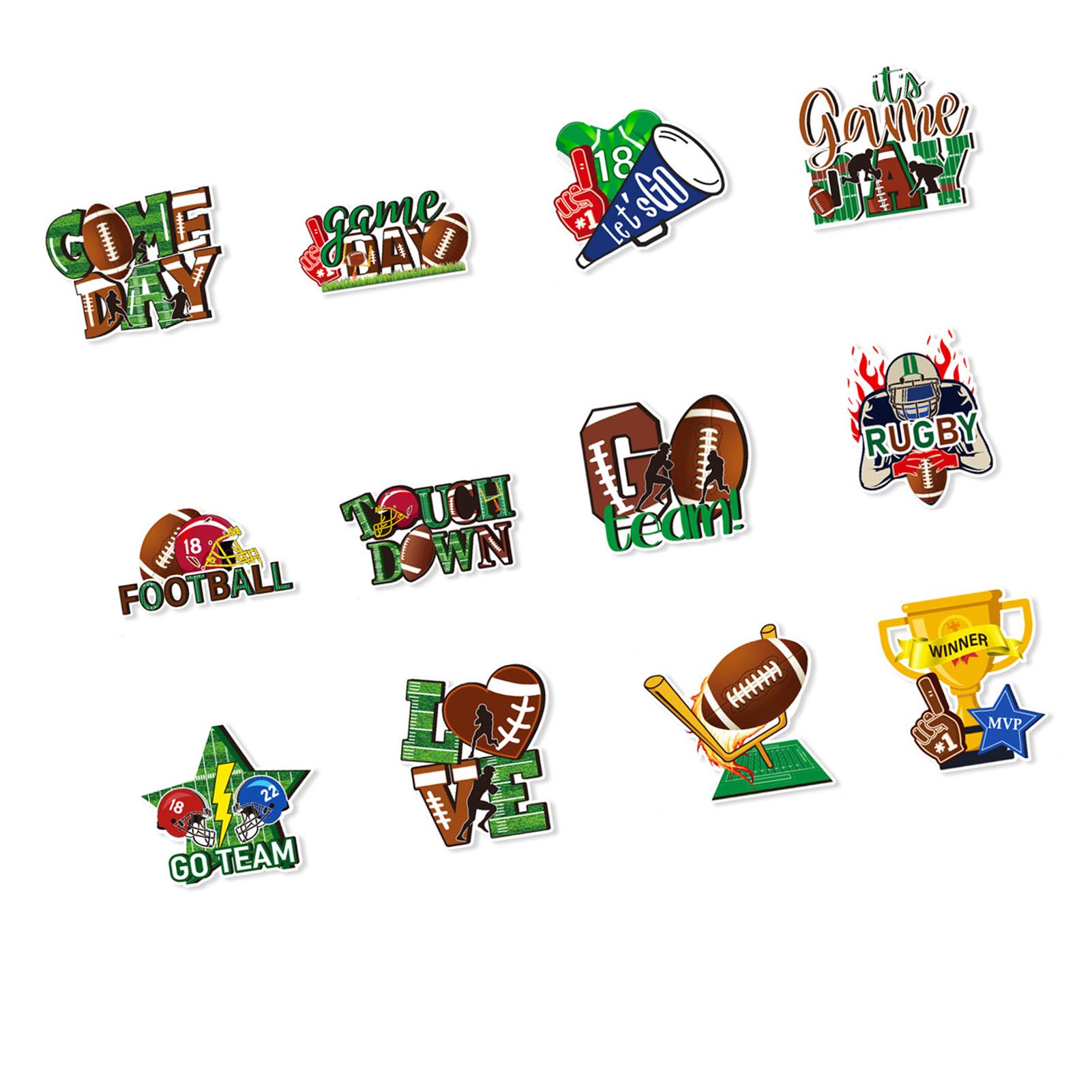 12Pcs Football Hanging Swirl Decoration Exquisite Craft Enhanced Ambience view 5