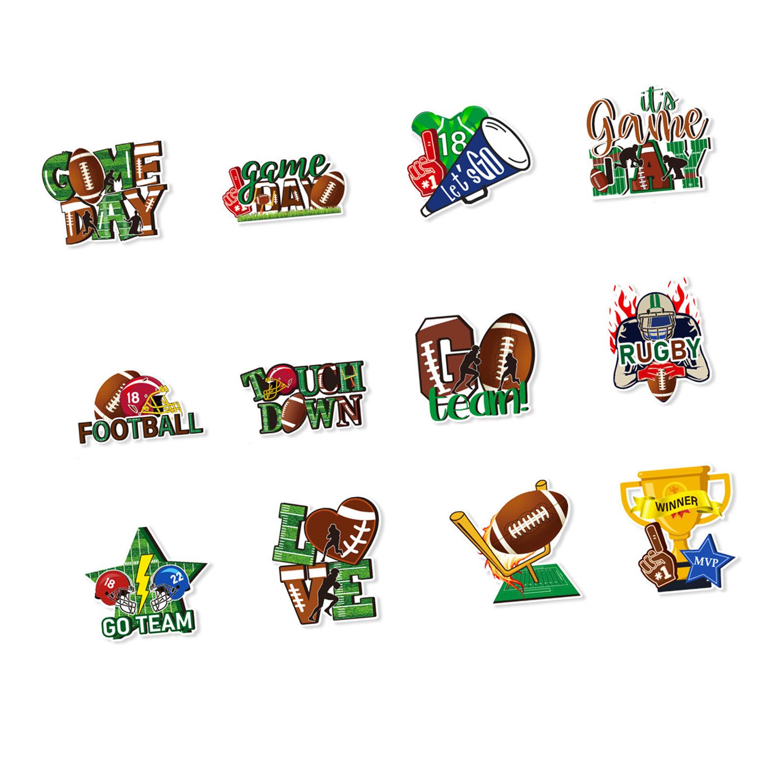 12Pcs Football Hanging Swirl Decoration Exquisite Craft Enhanced Ambience view 6