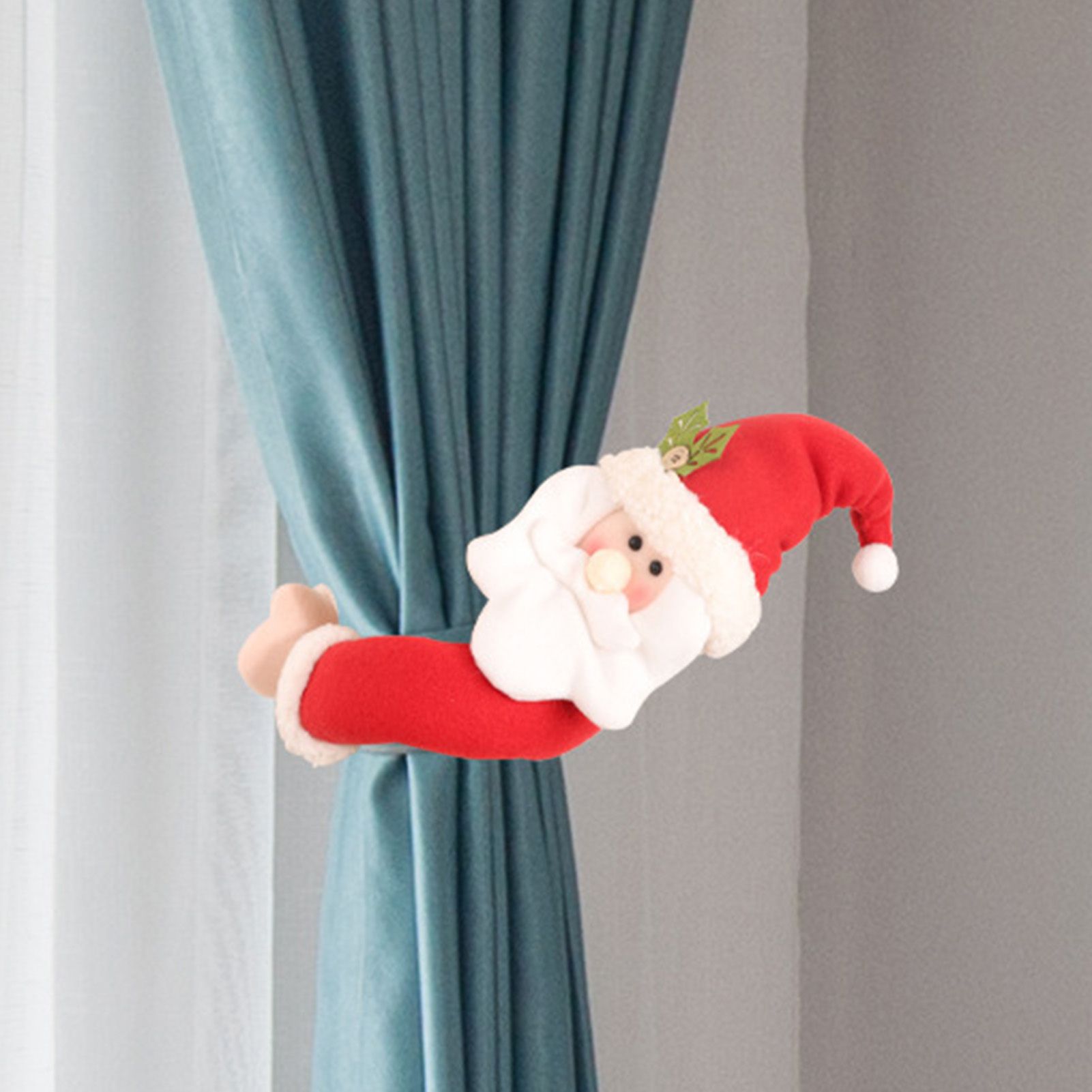 Cute Curtain Tiebacks Clip Decorative Cartoon Window Drapery Ties for Holiday view 9