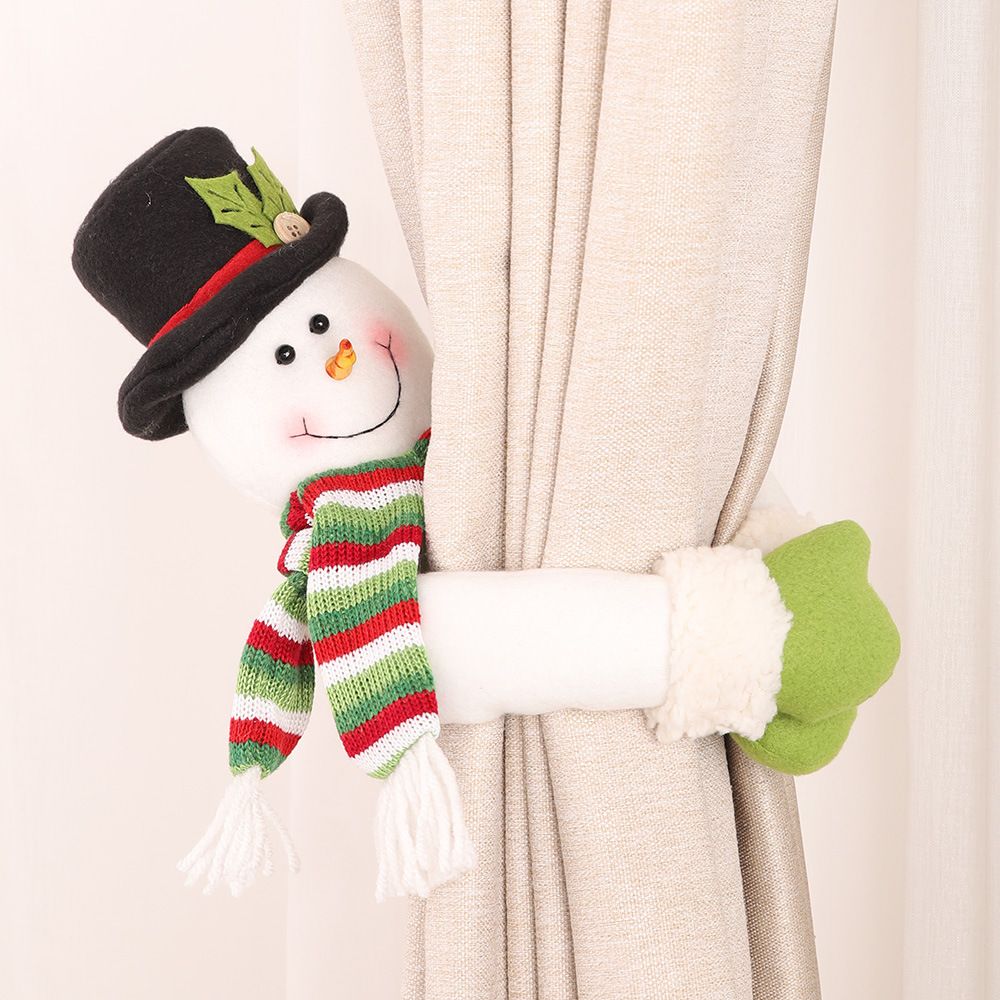 Cute Curtain Tiebacks Clip Decorative Cartoon Window Drapery Ties for Holiday view 11