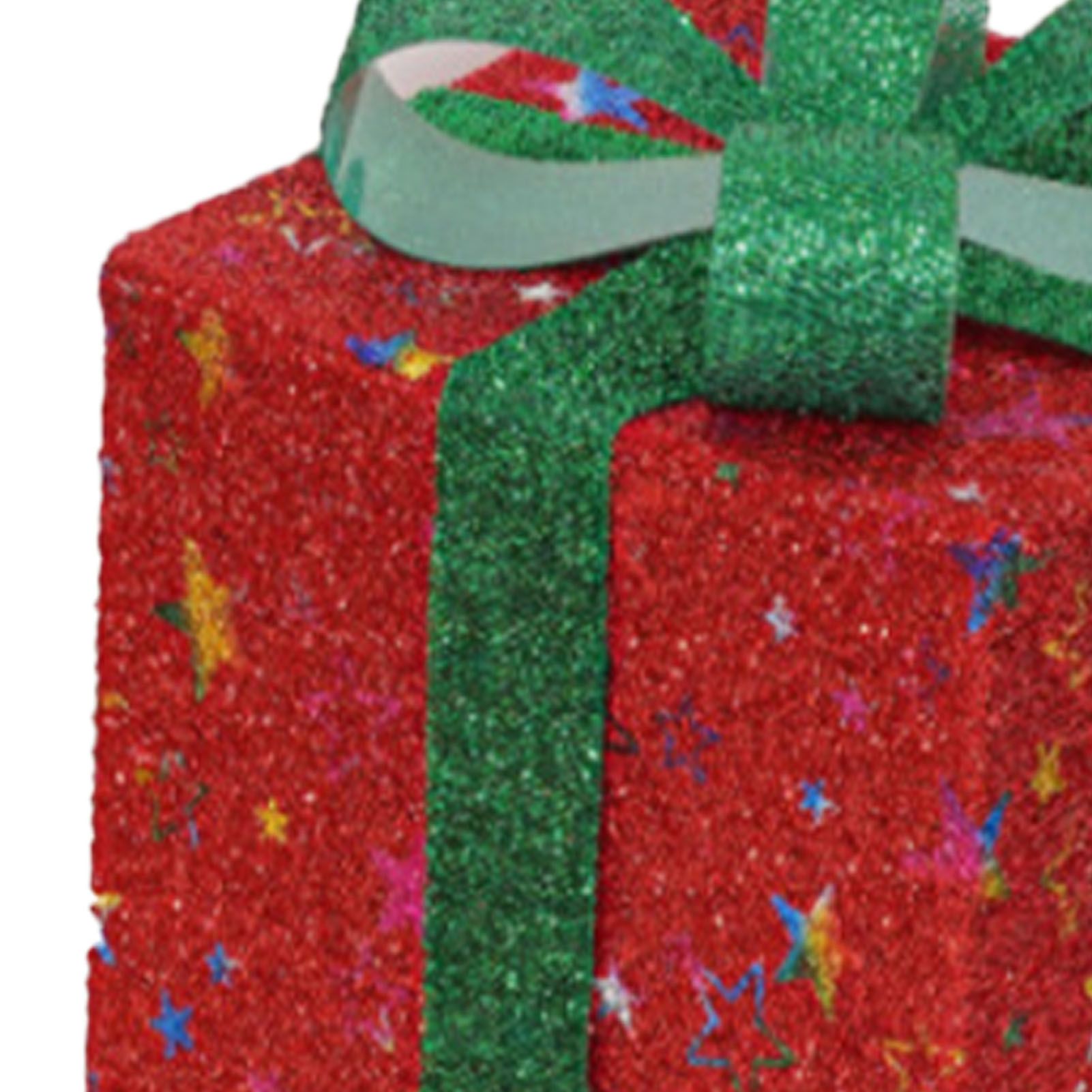 3PCS Light Up Present Boxes Folding 8 Blinking Mode Decorations Boxes Set with view 5