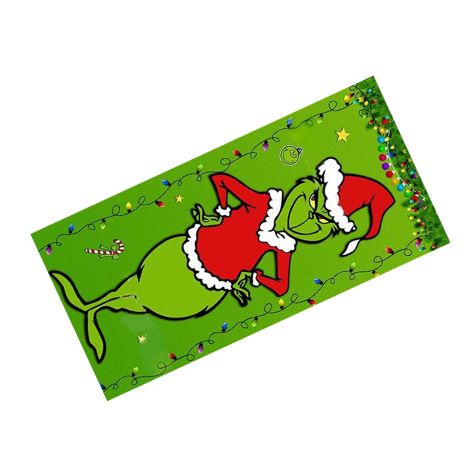 Door Cover Porch Sign Reusable Decoration Colourful Party Supplies Santa Door view 5