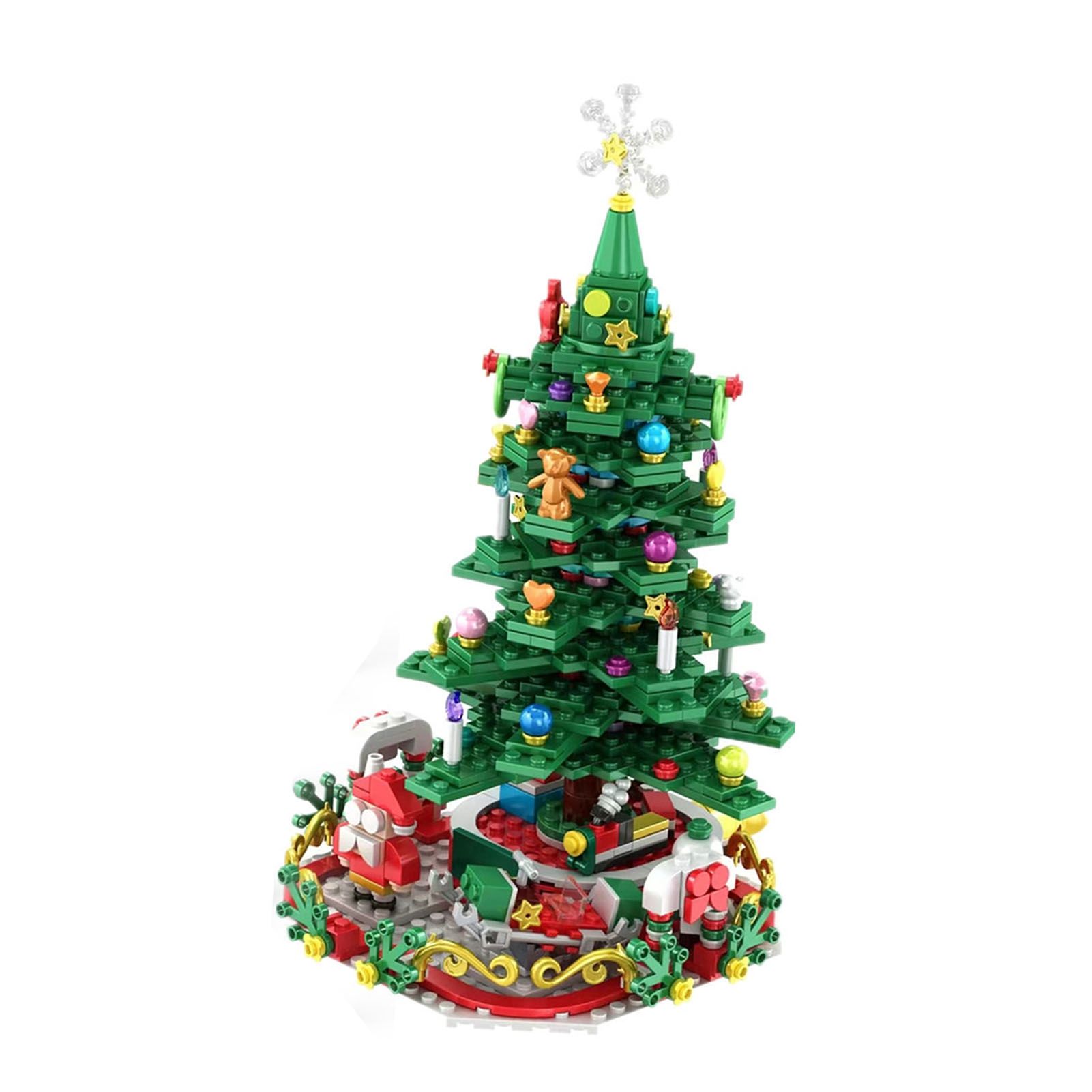 24 in 1 Xmas Tree Blind Box with String Light Holiday Theme Building Blocks — image 1