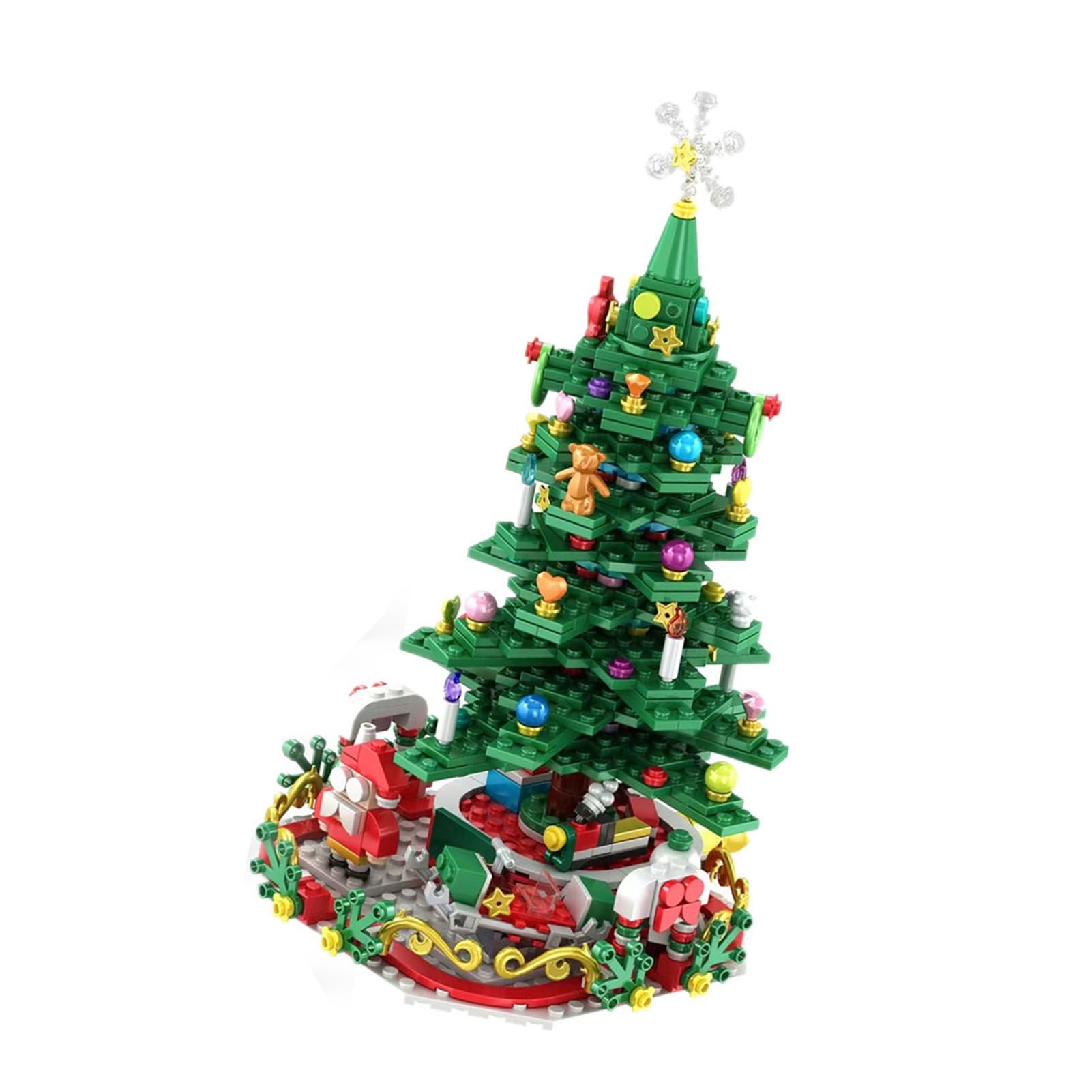 24 in 1 Xmas Tree Blind Box with String Light Holiday Theme Building Blocks view 6