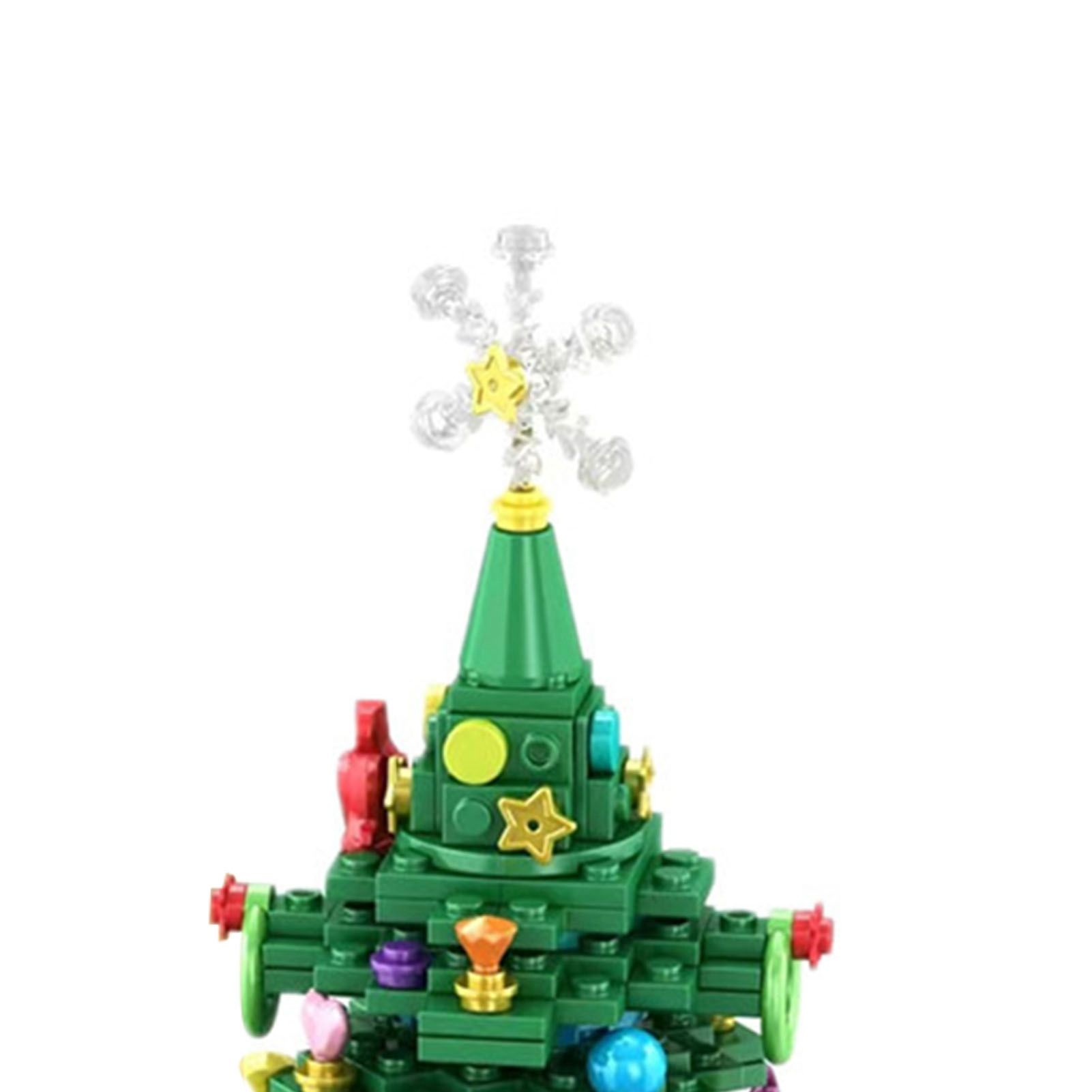 24 in 1 Xmas Tree Blind Box with String Light Holiday Theme Building Blocks view 7