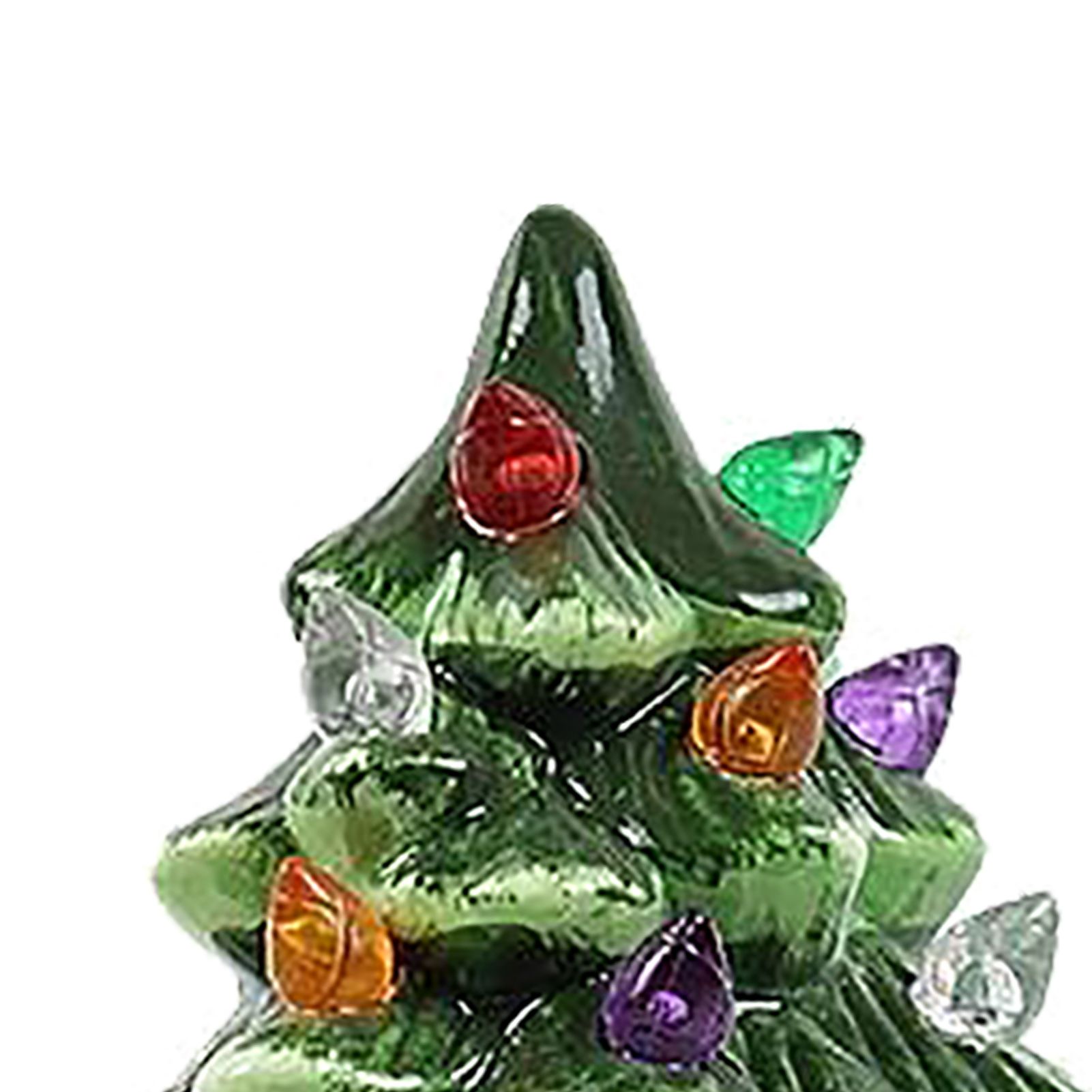 Xmas Tree Night Light Ceramic Decorative Plug in Tree Nightlight Xmas Decor view 2