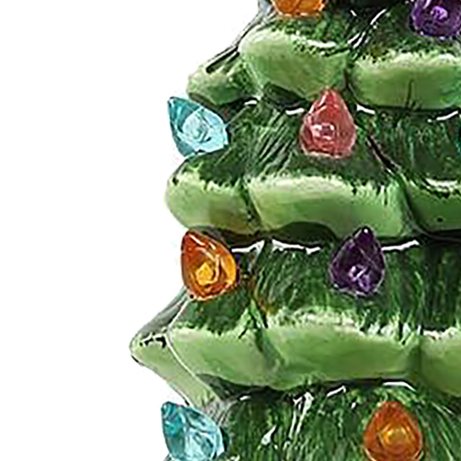 Xmas Tree Night Light Ceramic Decorative Plug in Tree Nightlight Xmas Decor view 7