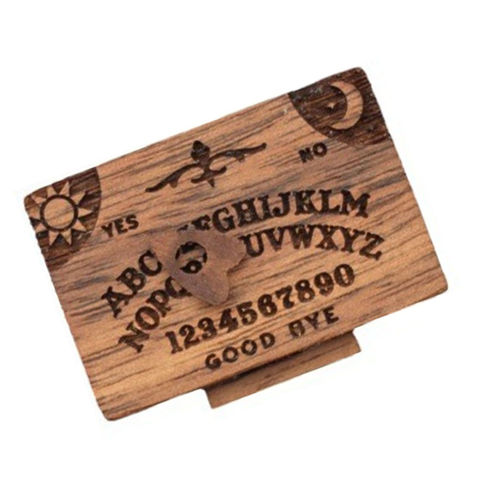 Miniature Wooden Ouija Board with Drawer Heart Pattern Functional Spirit Board view 4