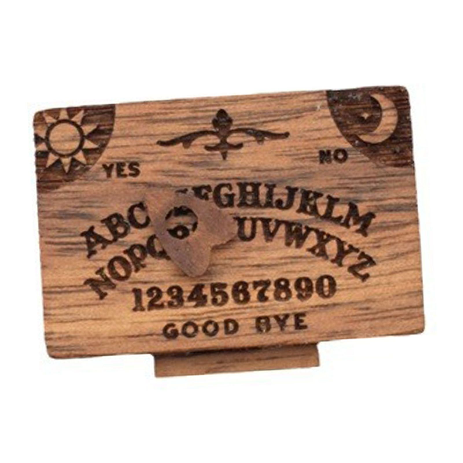 Miniature Wooden Ouija Board with Drawer Heart Pattern Functional Spirit Board view 7