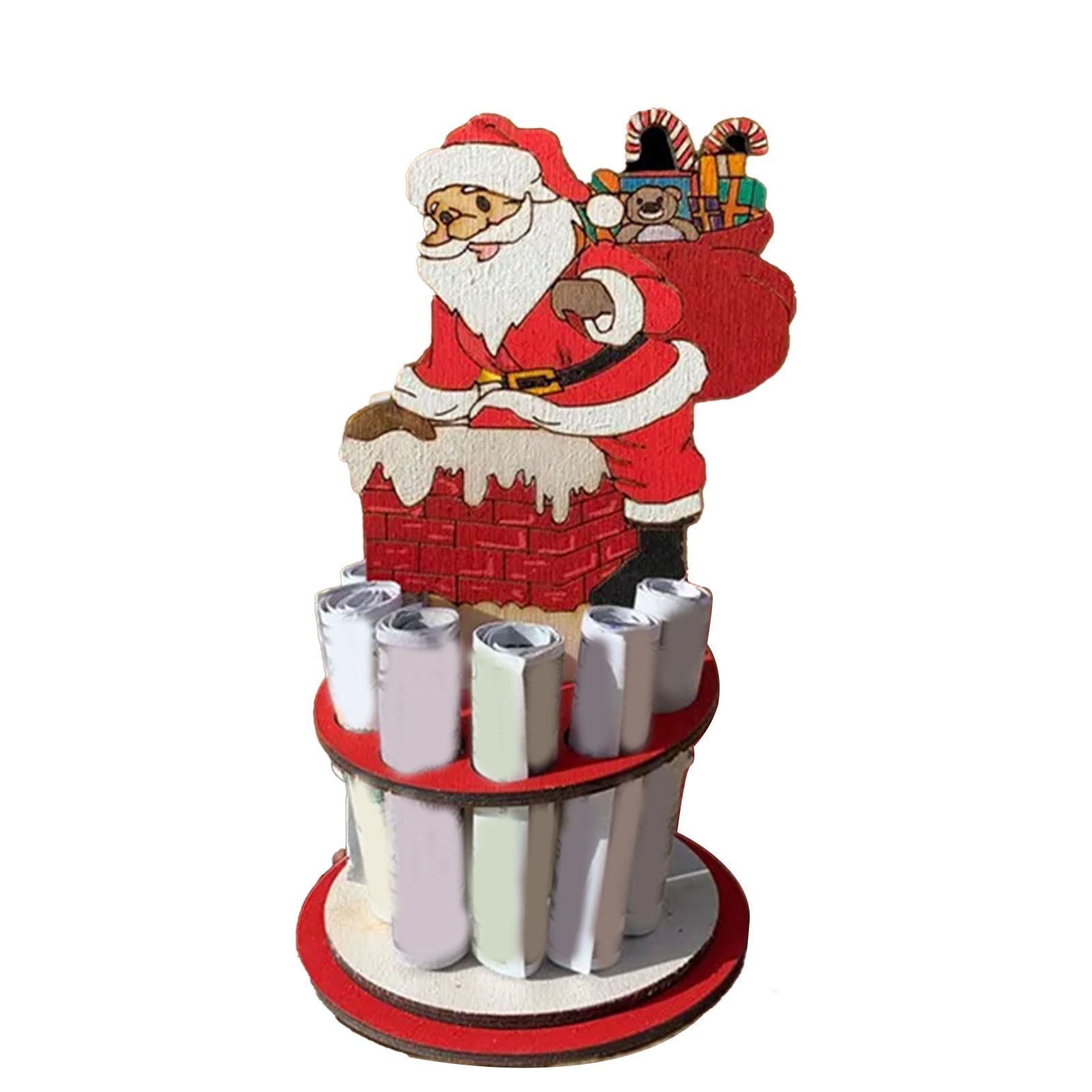 Xmas Money Holder Festive Interesting Wooden Cash Holder Ornament for Holiday view 3