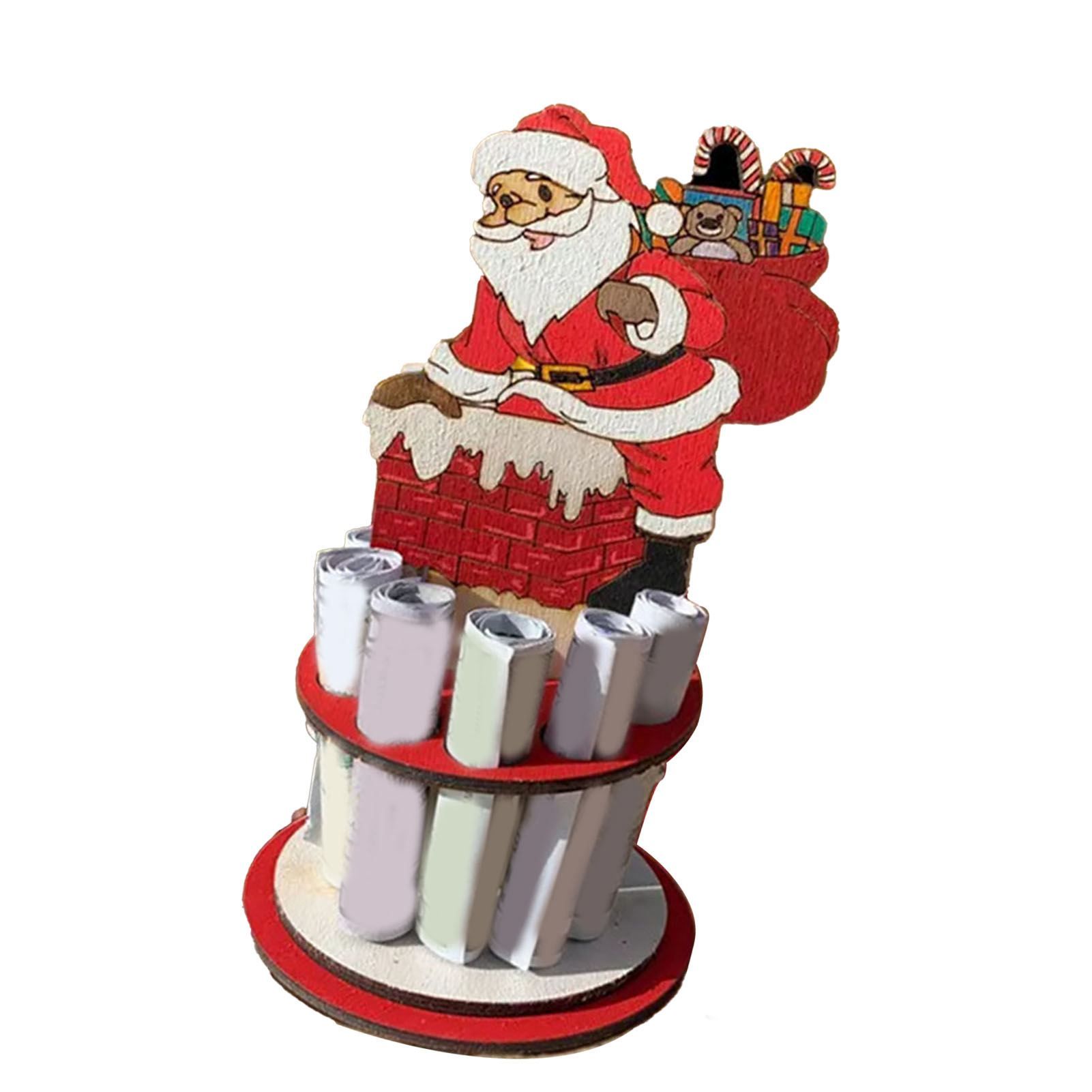 Xmas Money Holder Festive Interesting Wooden Cash Holder Ornament for Holiday view 4