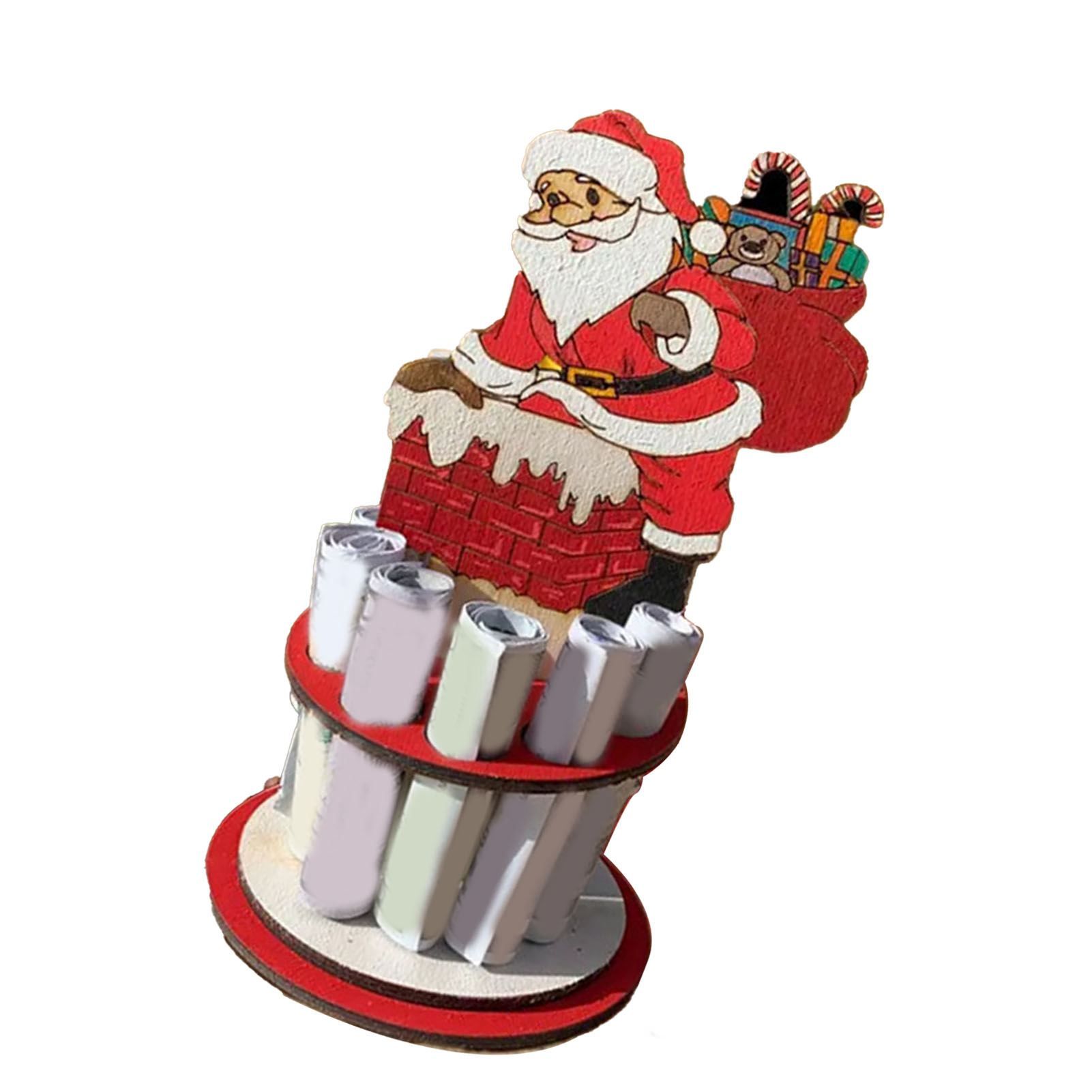 Xmas Money Holder Festive Interesting Wooden Cash Holder Ornament for Holiday view 6