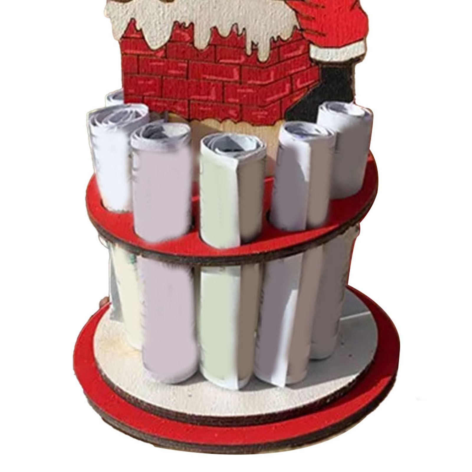 Xmas Money Holder Festive Interesting Wooden Cash Holder Ornament for Holiday view 7