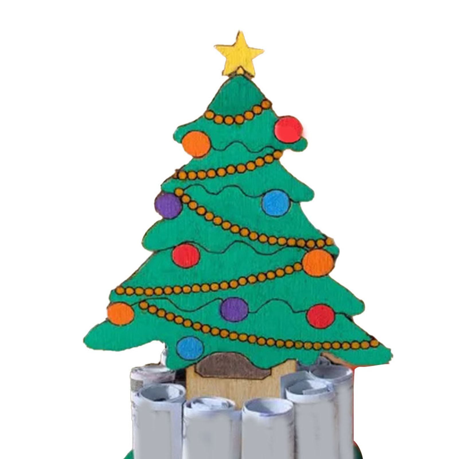 Xmas Money Holder Festive Interesting Wooden Cash Holder Ornament for Holiday view 2