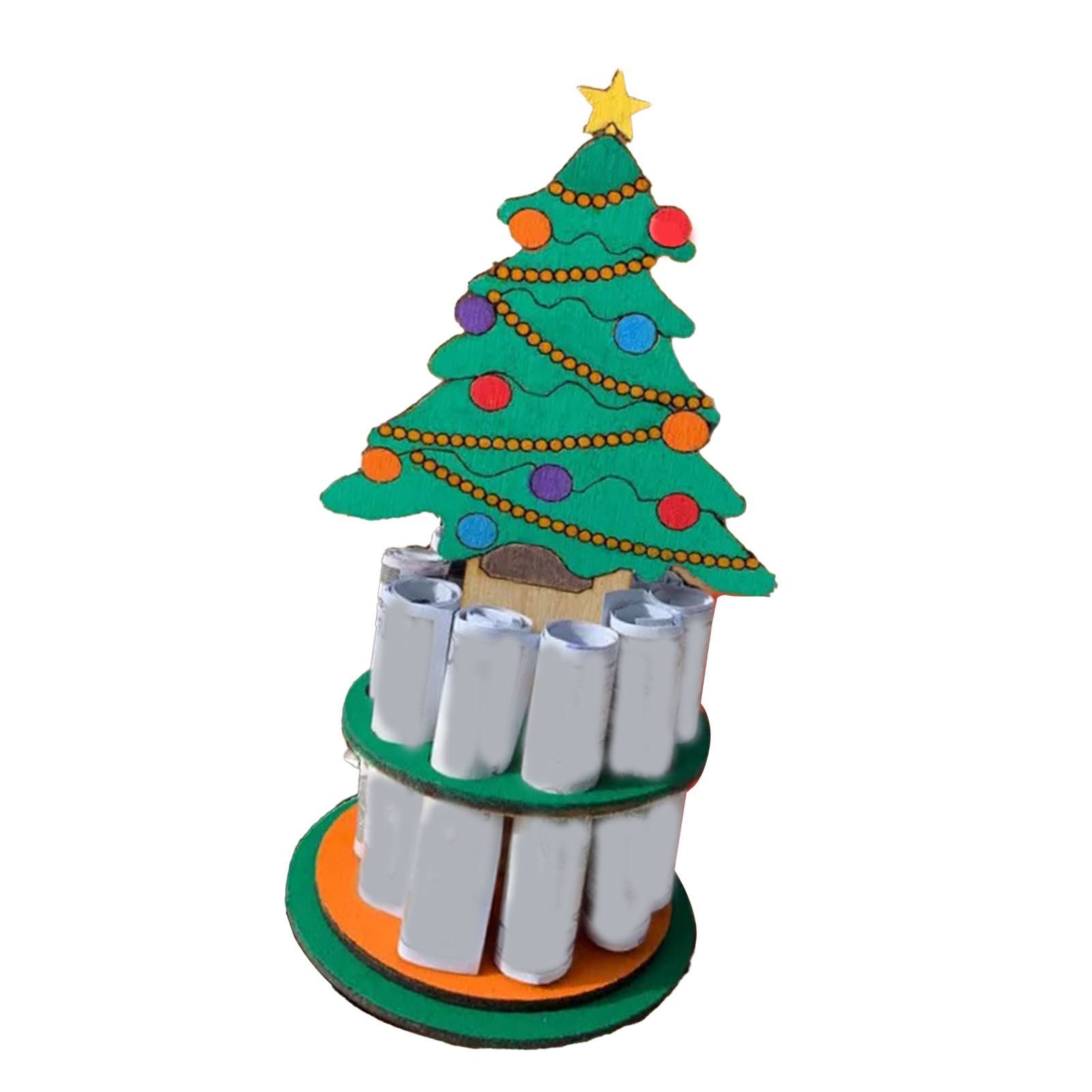 Xmas Money Holder Festive Interesting Wooden Cash Holder Ornament for Holiday view 4