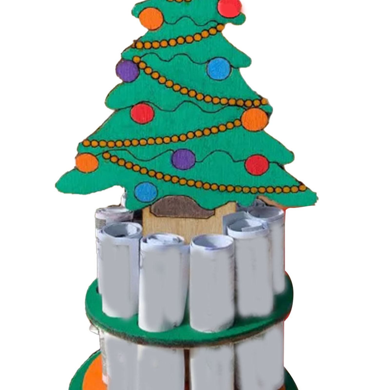 Xmas Money Holder Festive Interesting Wooden Cash Holder Ornament for Holiday view 5