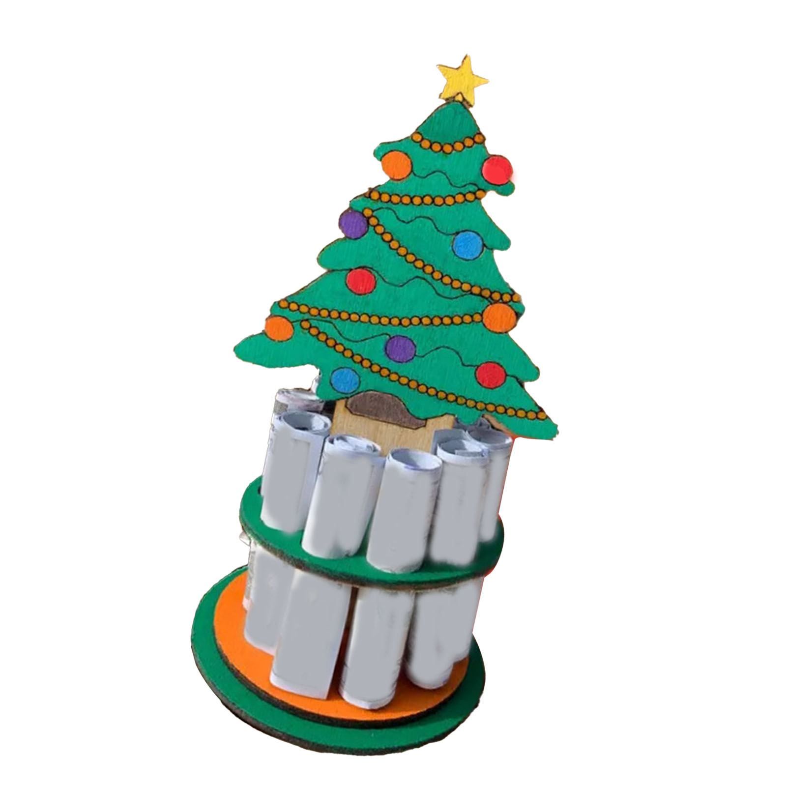 Xmas Money Holder Festive Interesting Wooden Cash Holder Ornament for Holiday view 6