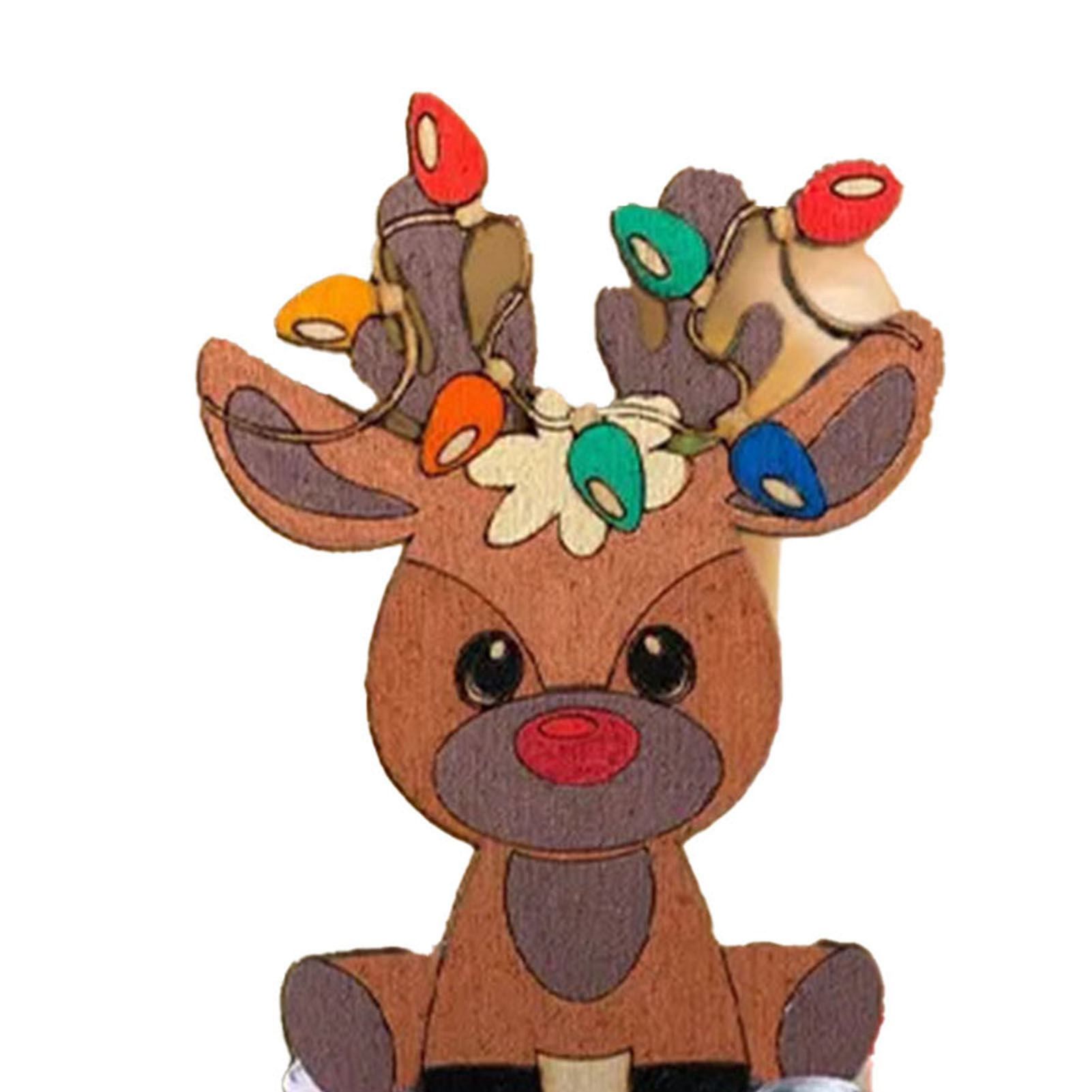 Xmas Money Holder Festive Interesting Wooden Cash Holder Ornament for Holiday view 2