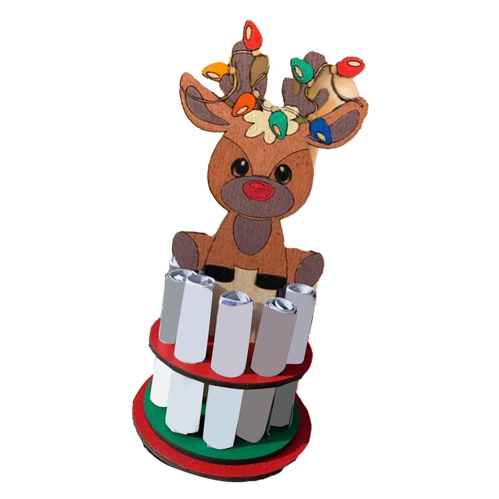 Xmas Money Holder Festive Interesting Wooden Cash Holder Ornament for Holiday view 4