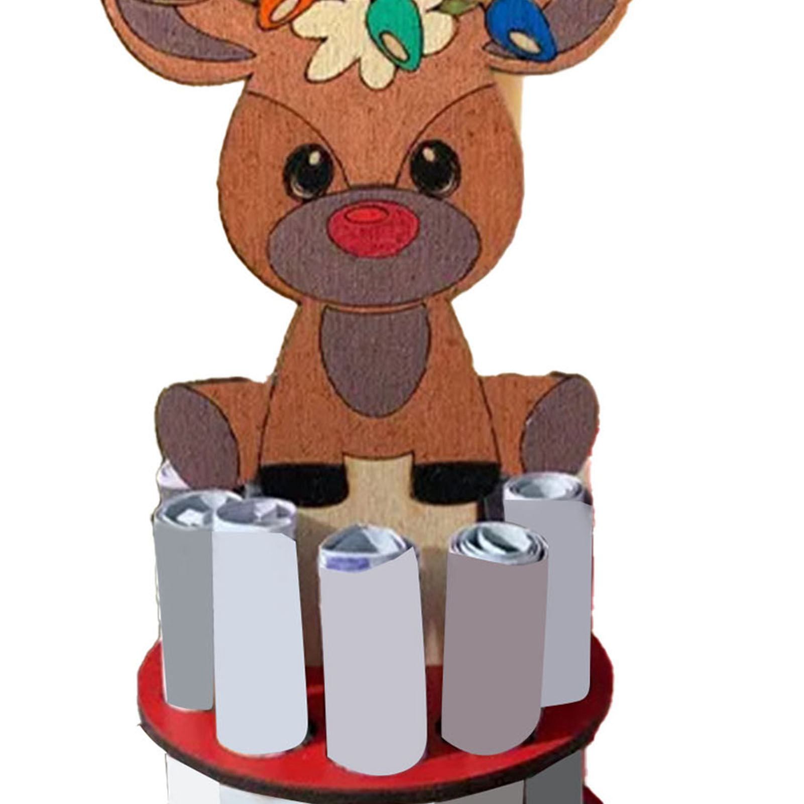Xmas Money Holder Festive Interesting Wooden Cash Holder Ornament for Holiday view 5