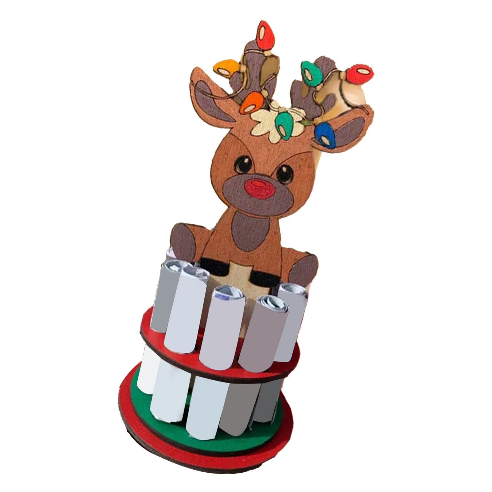 Xmas Money Holder Festive Interesting Wooden Cash Holder Ornament for Holiday view 6