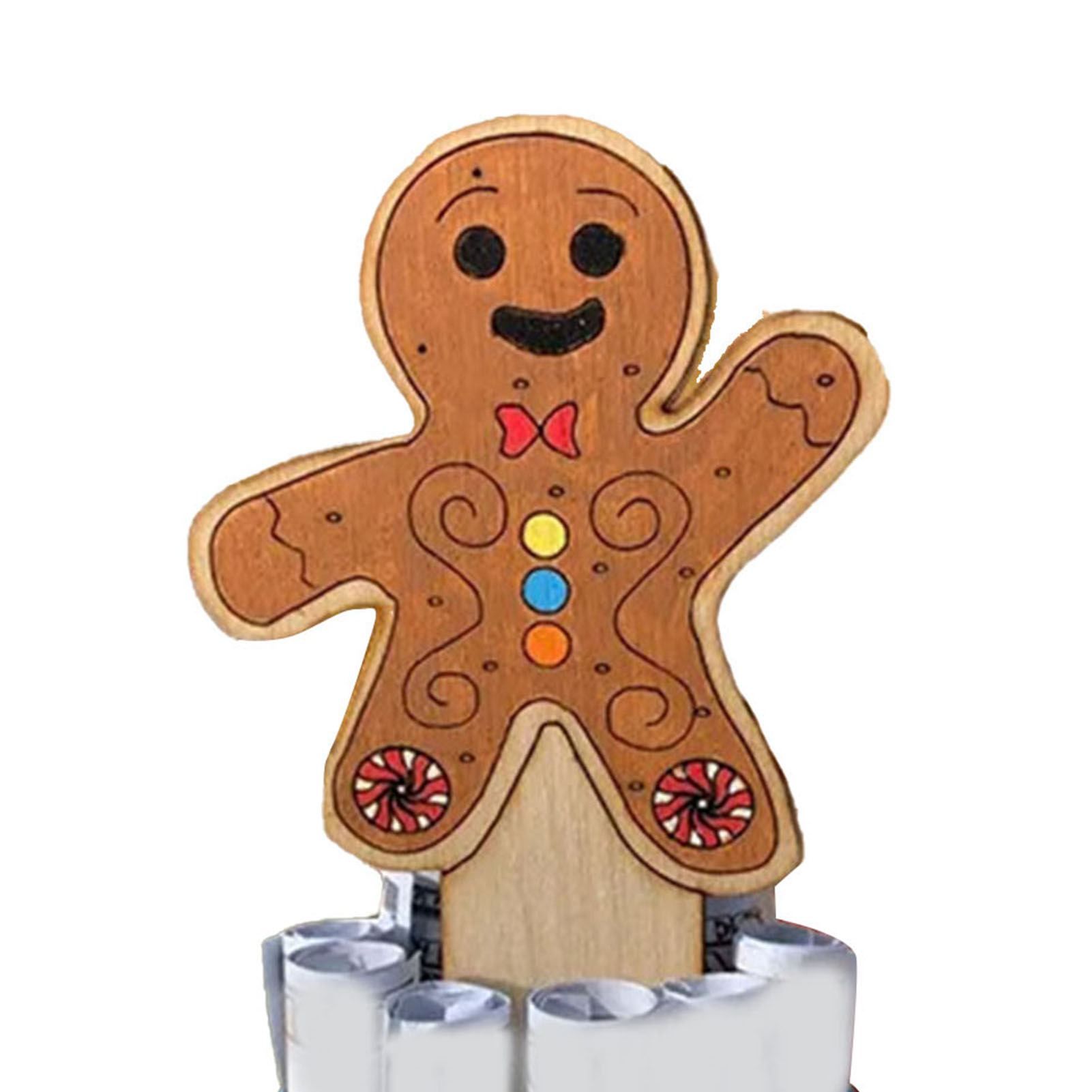 Xmas Money Holder Festive Interesting Wooden Cash Holder Ornament for Holiday view 2
