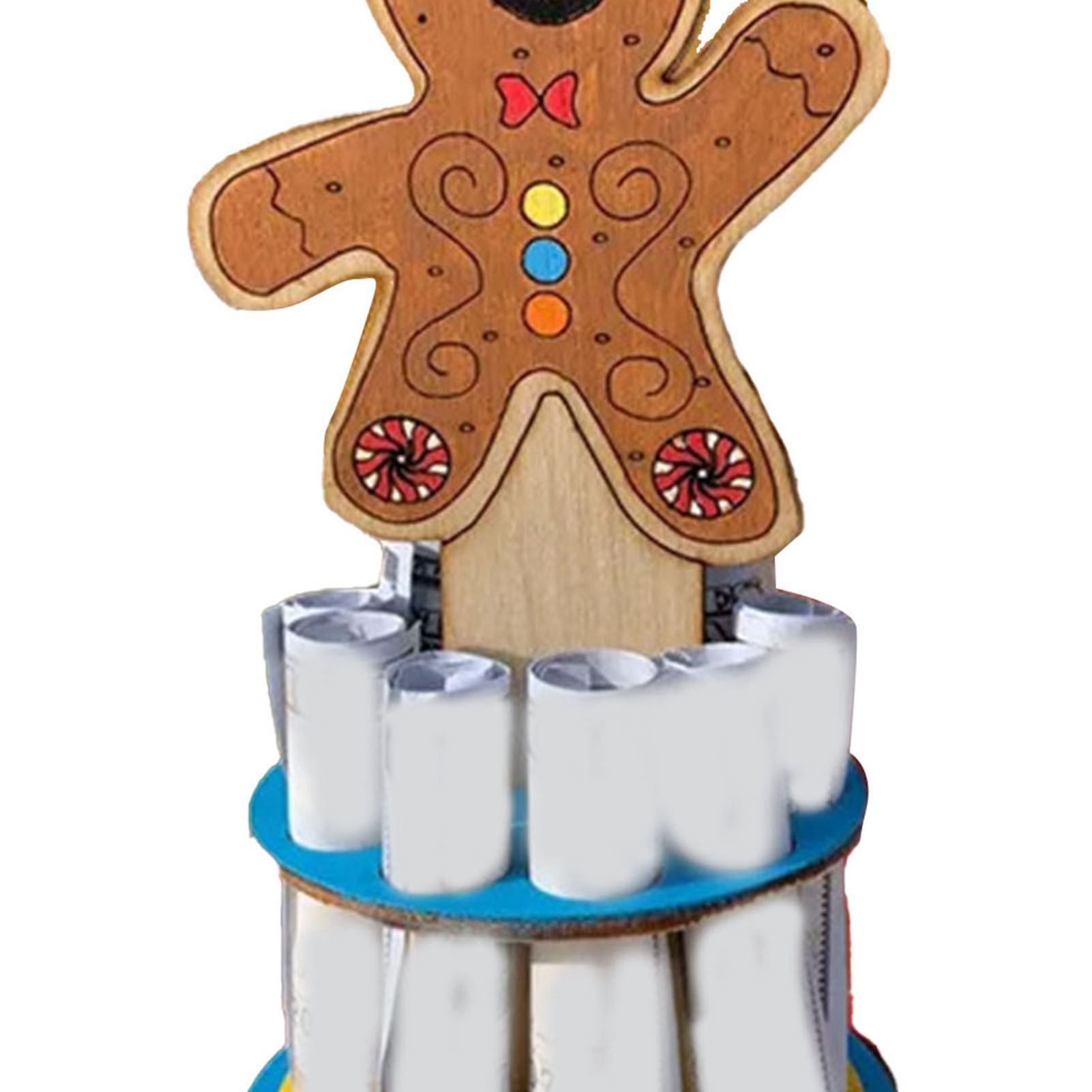 Xmas Money Holder Festive Interesting Wooden Cash Holder Ornament for Holiday view 5