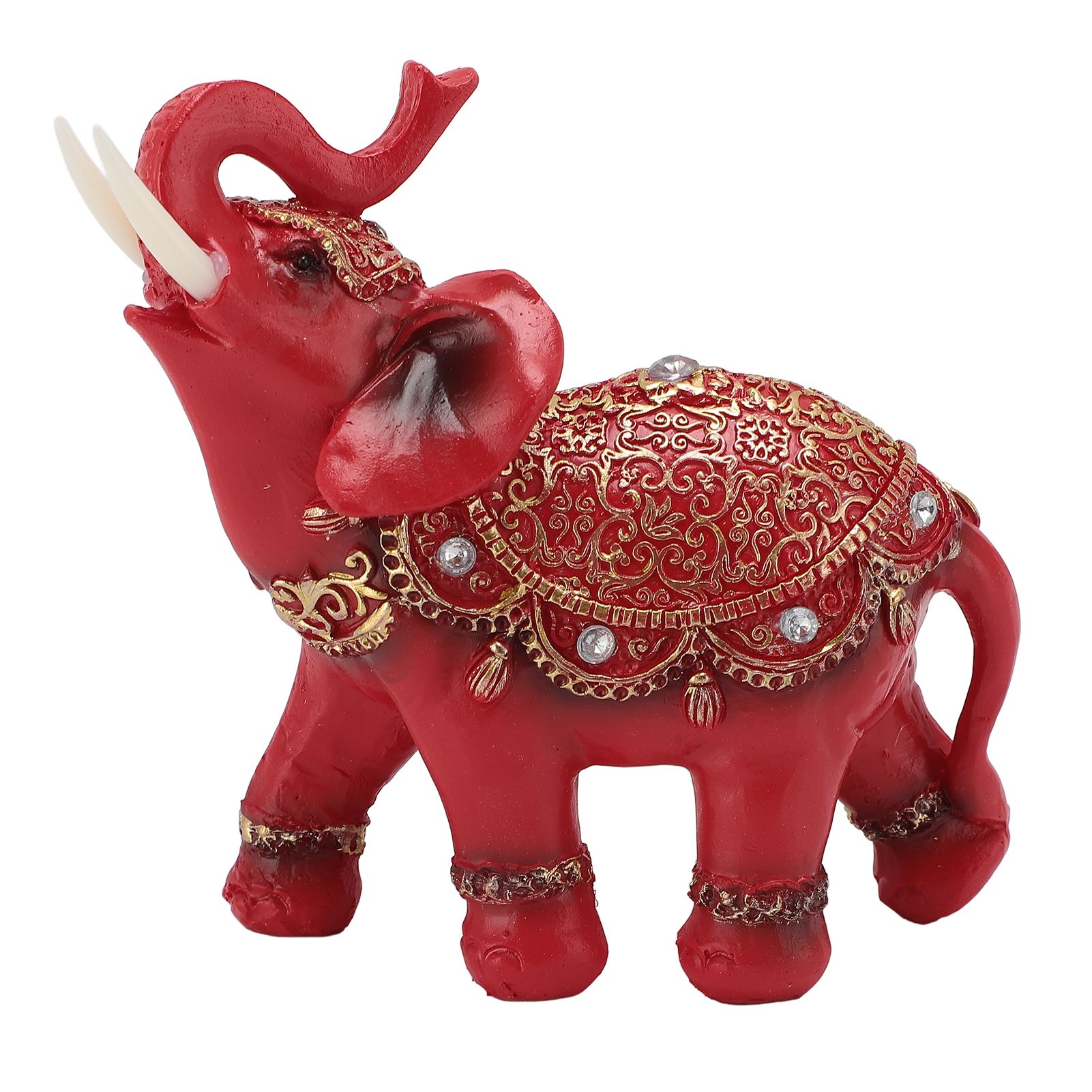 Elephant Statue Wealth Lucky Feng Shui Elephant Figurine Home Decor House view 3