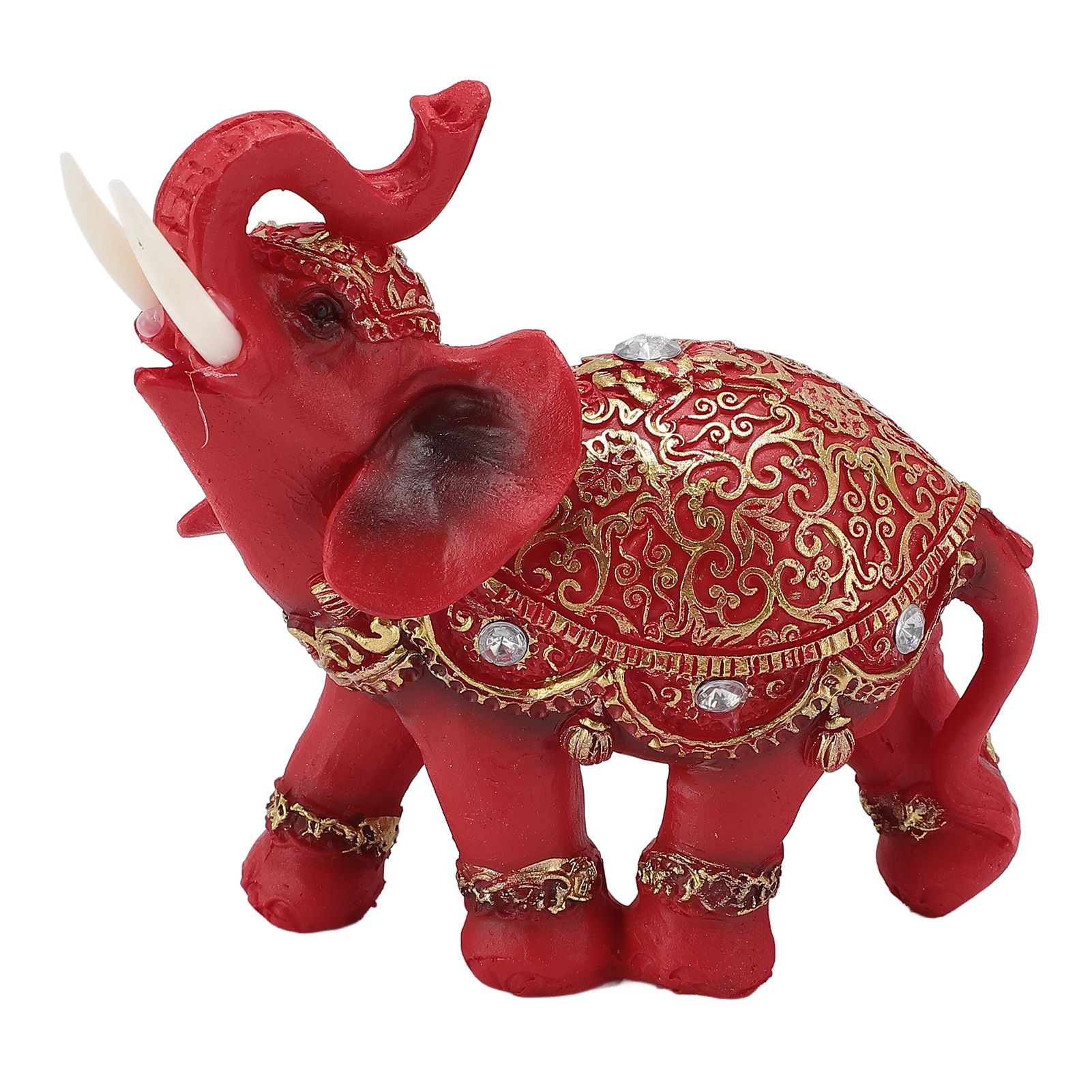 Elephant Statue Wealth Lucky Feng Shui Elephant Figurine Home Decor House view 3