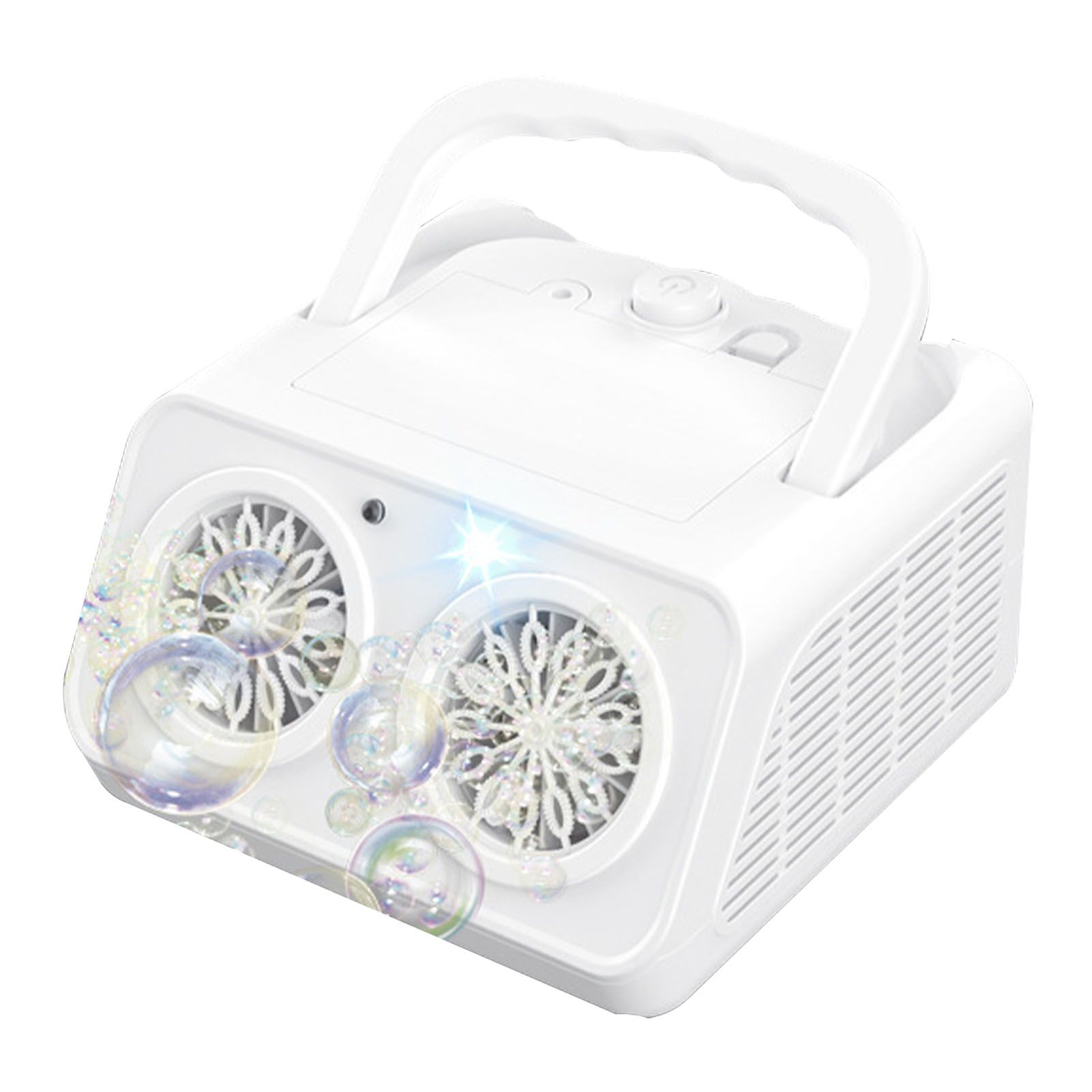 Automatic Bubble Maker 26 Hole Portable High Output Stage Bubble Blower for view 2