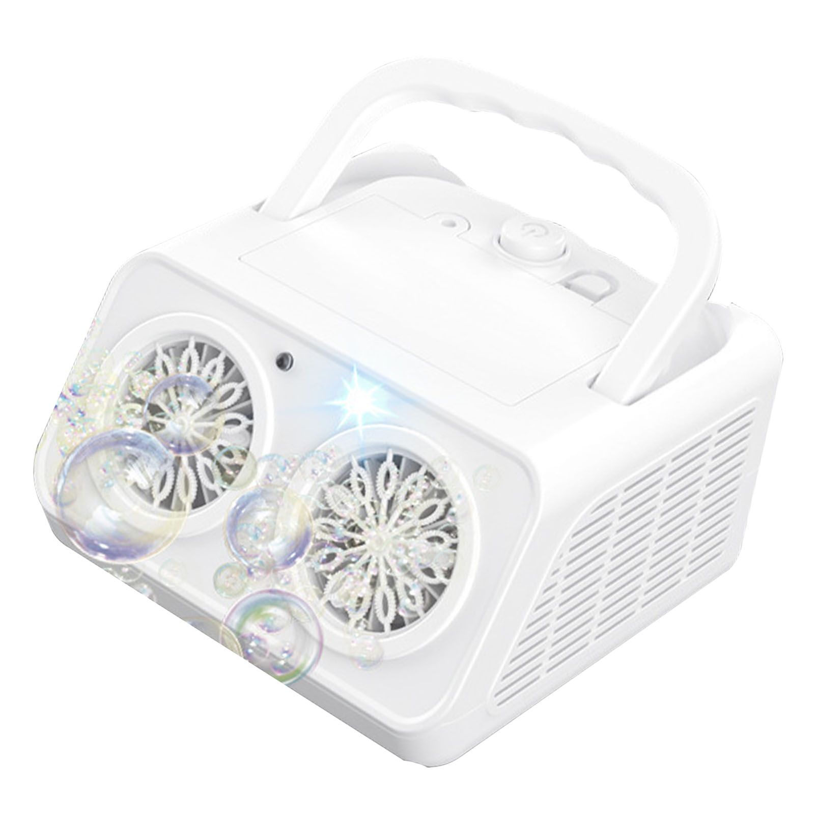Automatic Bubble Maker 26 Hole Portable High Output Stage Bubble Blower for view 5